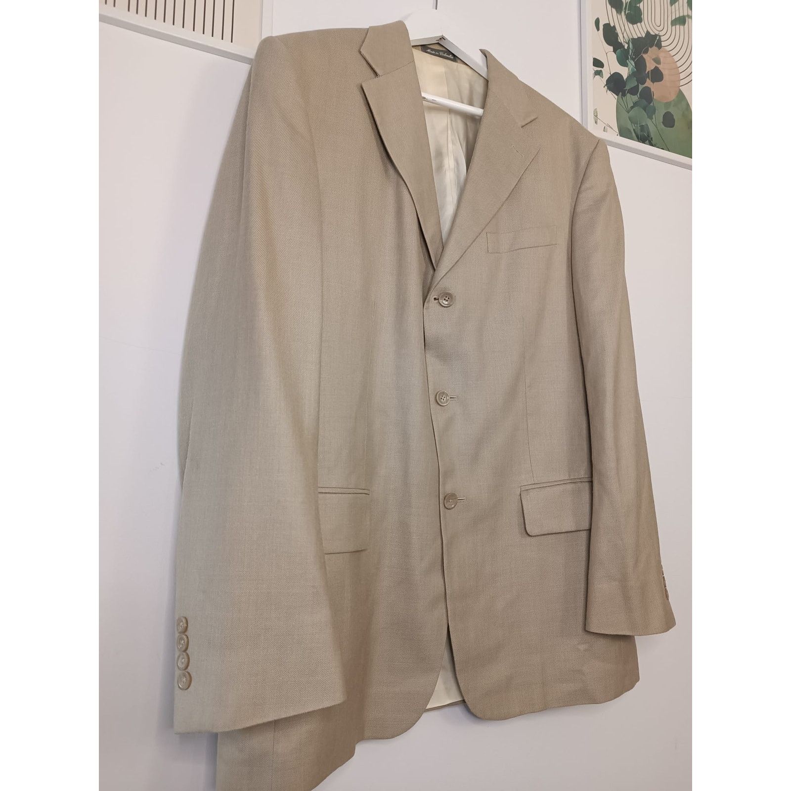 Oscar De La Renta Oscar De La Renta Men Vintage Blazer Suit Jacket Silk Wool Size 52R - 9 Thumbnail