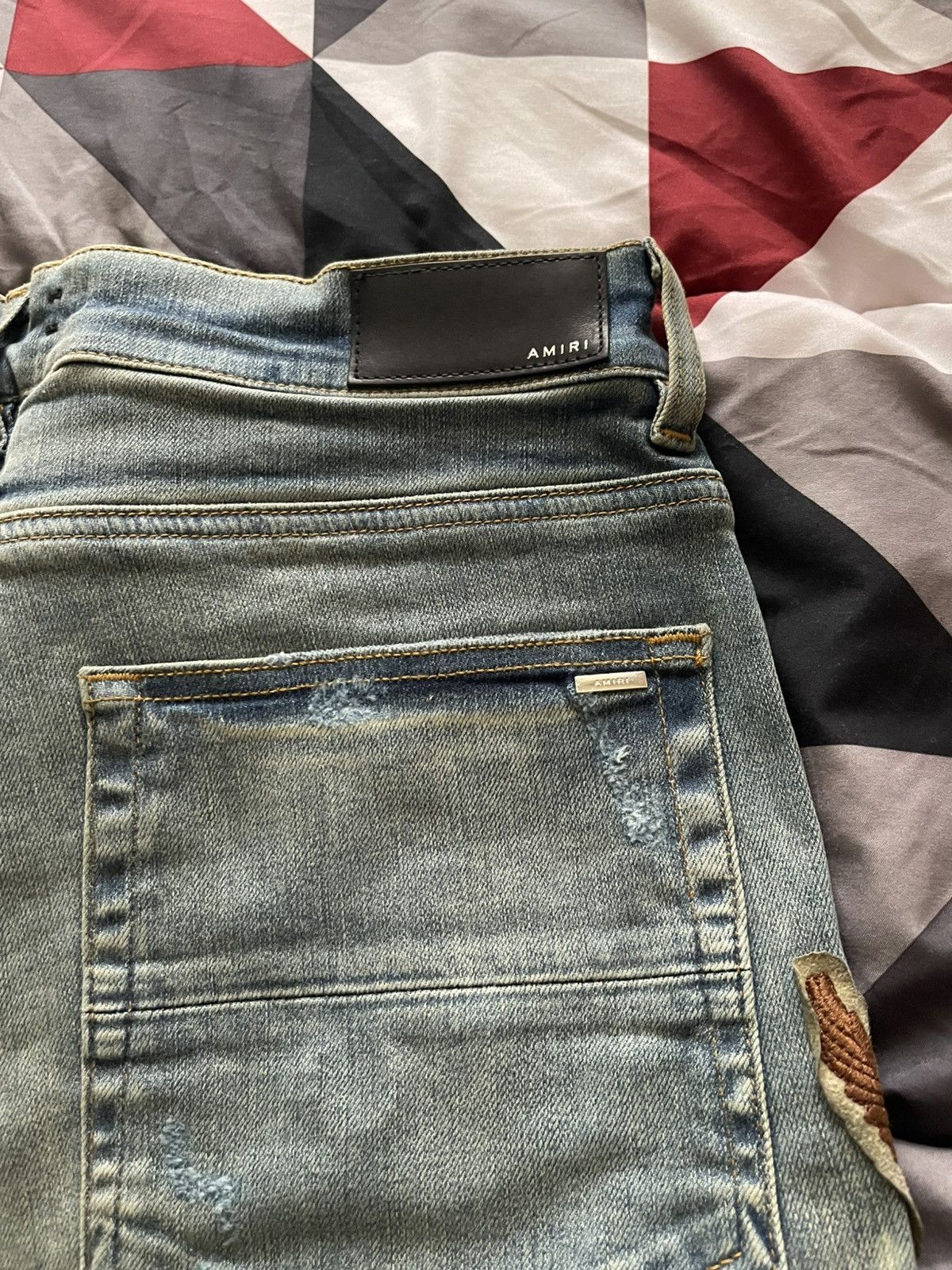 Amiri AMIRI Biker Patch Jeans Clay Indigo Distressed Size US 36 / EU 52 - 6 Thumbnail