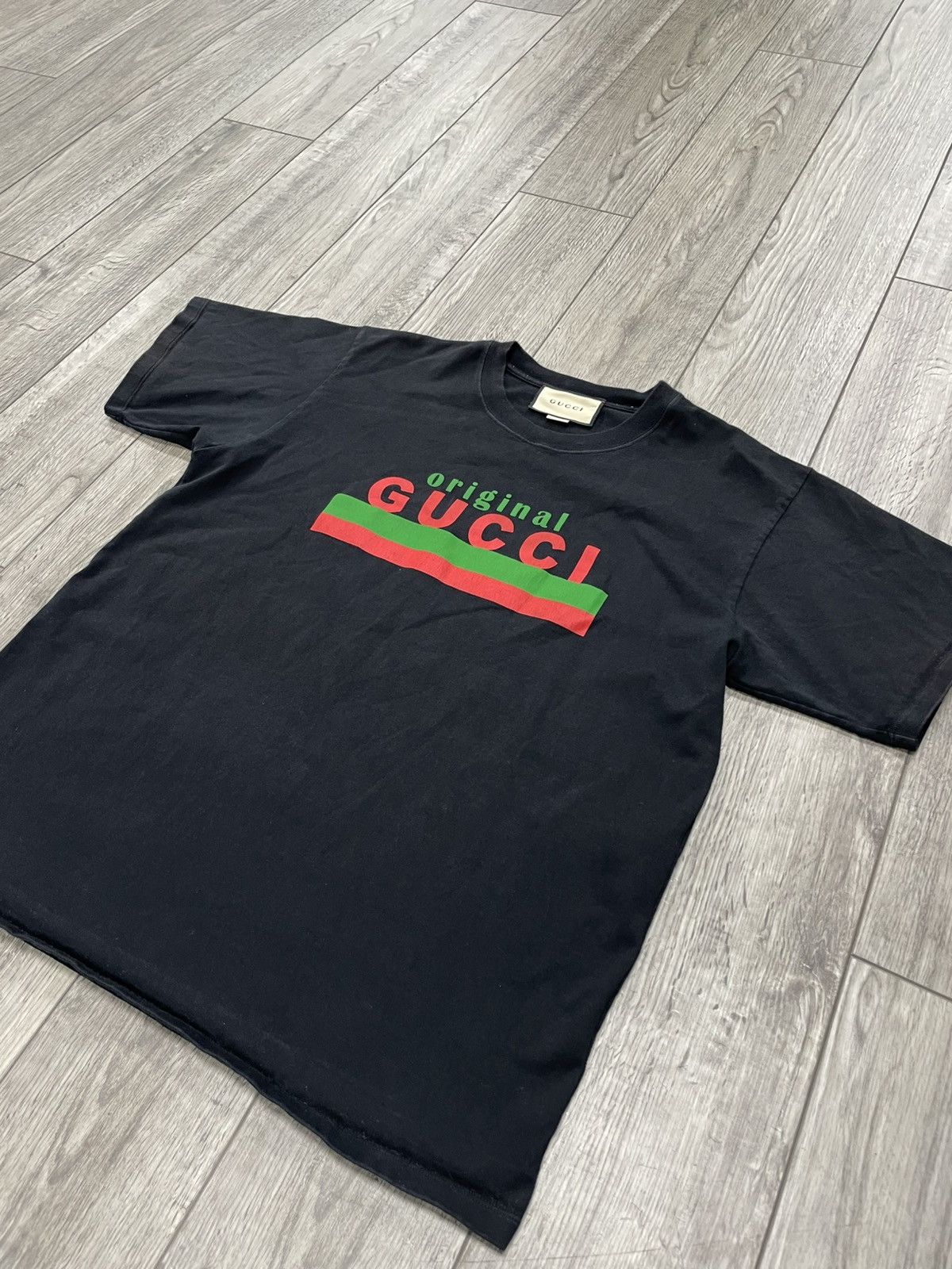 Gucci S-Gucci Originals Print Oversized Black Tee Size US S / EU 44-46 / 1 - 2 Thumbnail