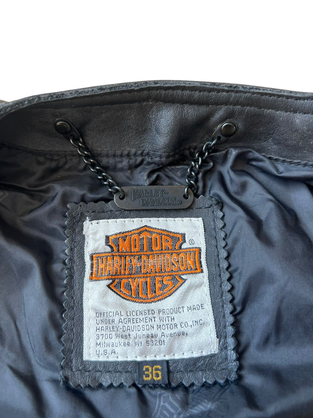 Harley Davidson VTG Harley Davidson Screamin’ Eagle Side Lace Leather Vest Size US S / EU 44-46 / 1 - 20 Thumbnail