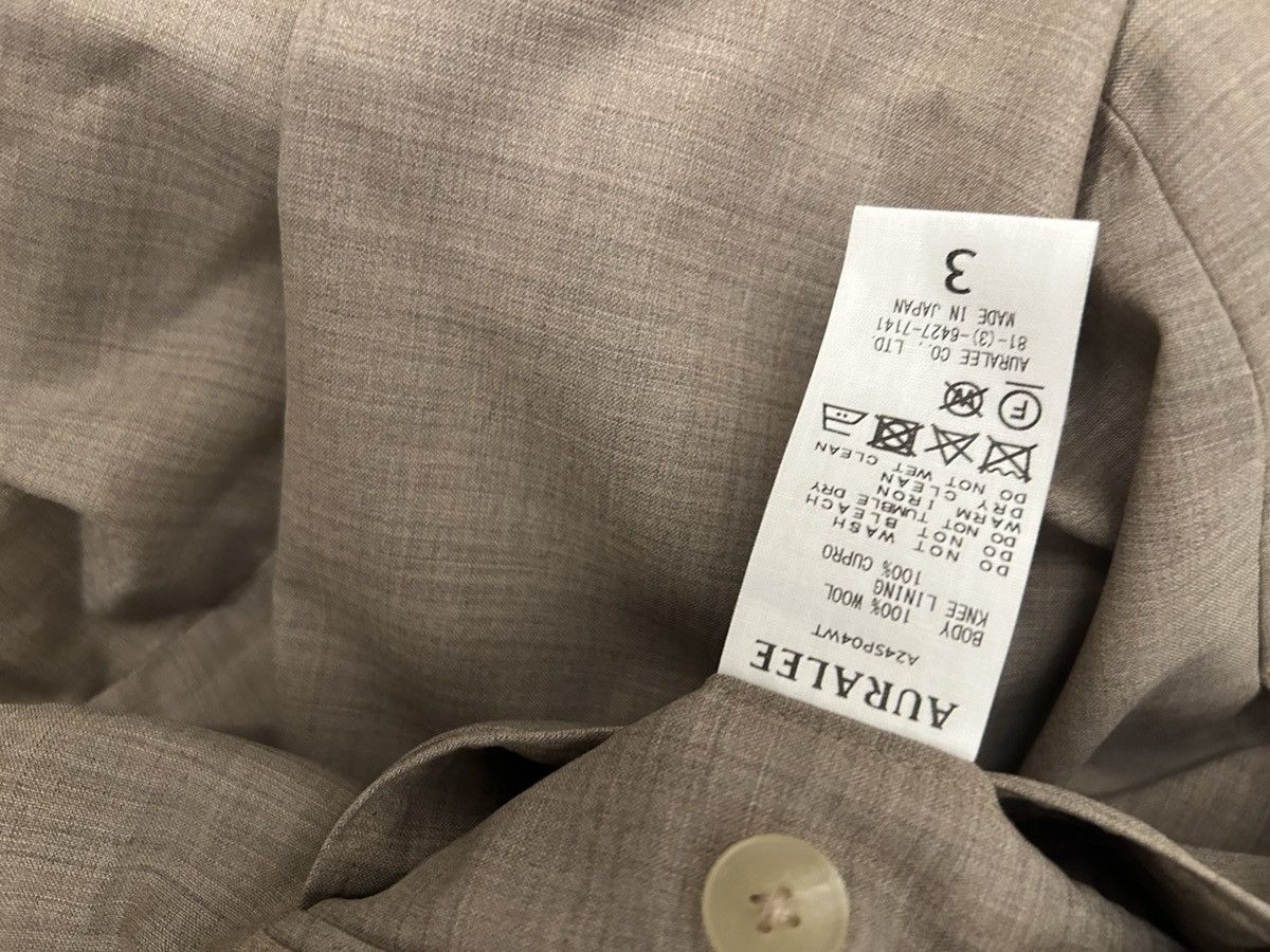 Auralee Auralee super fine tropical wool grey beige slacks Size US 32 / EU 48 - 7 Thumbnail