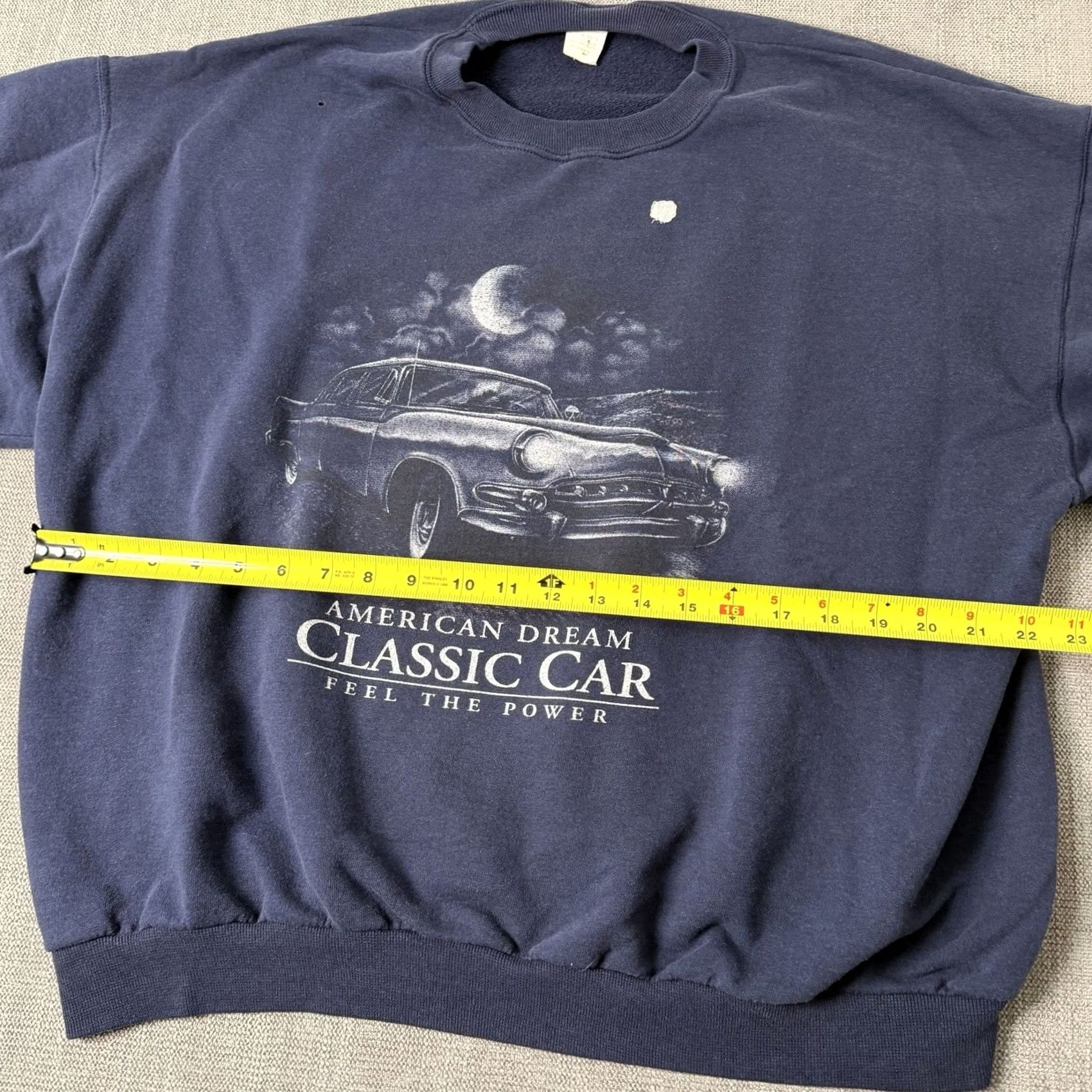 Vintage VINTAGE American Dream Sweatshirt Crewneck XL Blue Classic Car Graphic 90s Cars Mens Pullover Size XL Size US XL / EU 56 / 4 - 7 Thumbnail