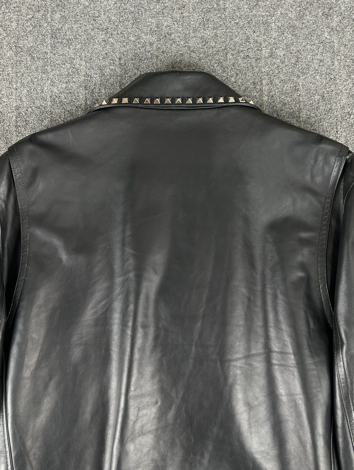 Valentino Valentino - Rockstud Biker Leather Jacket - Embellished Size US L / EU 52-54 / 3 - 8 Thumbnail