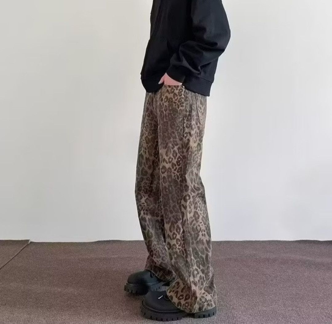 Japanese Brand 💥Leopard style streetwear outdoor pant Size US 29 - 2 Thumbnail