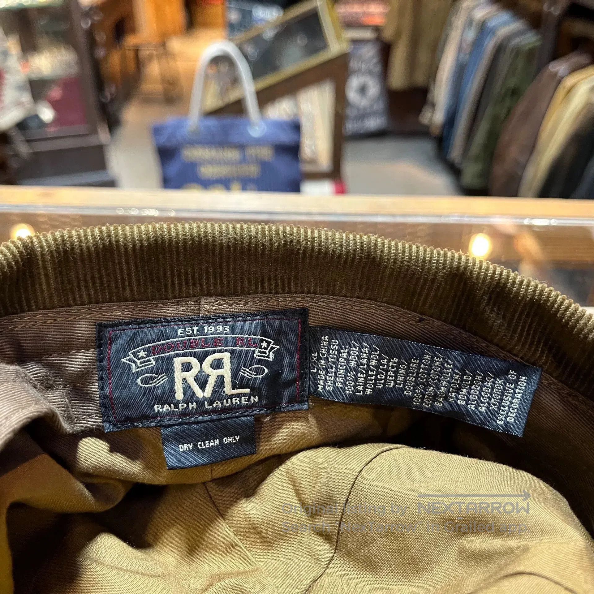 RRL Ralph Lauren red and black plaid RRL cap. Size ONE SIZE - 5 Thumbnail