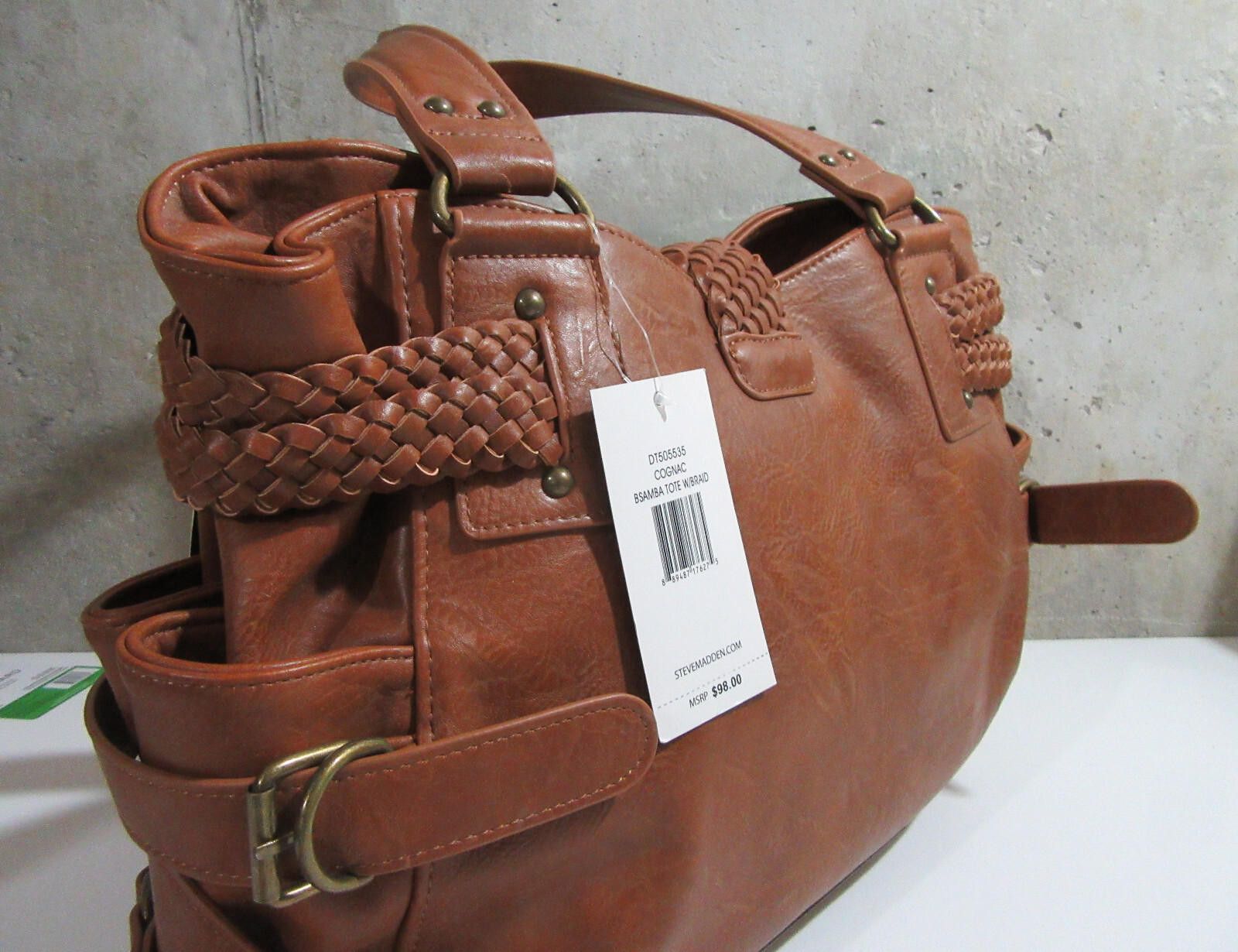 Steve Madden Steve Madden BSamba Leather Purse Satchel Tote NWT Size ONE SIZE - 7 Thumbnail