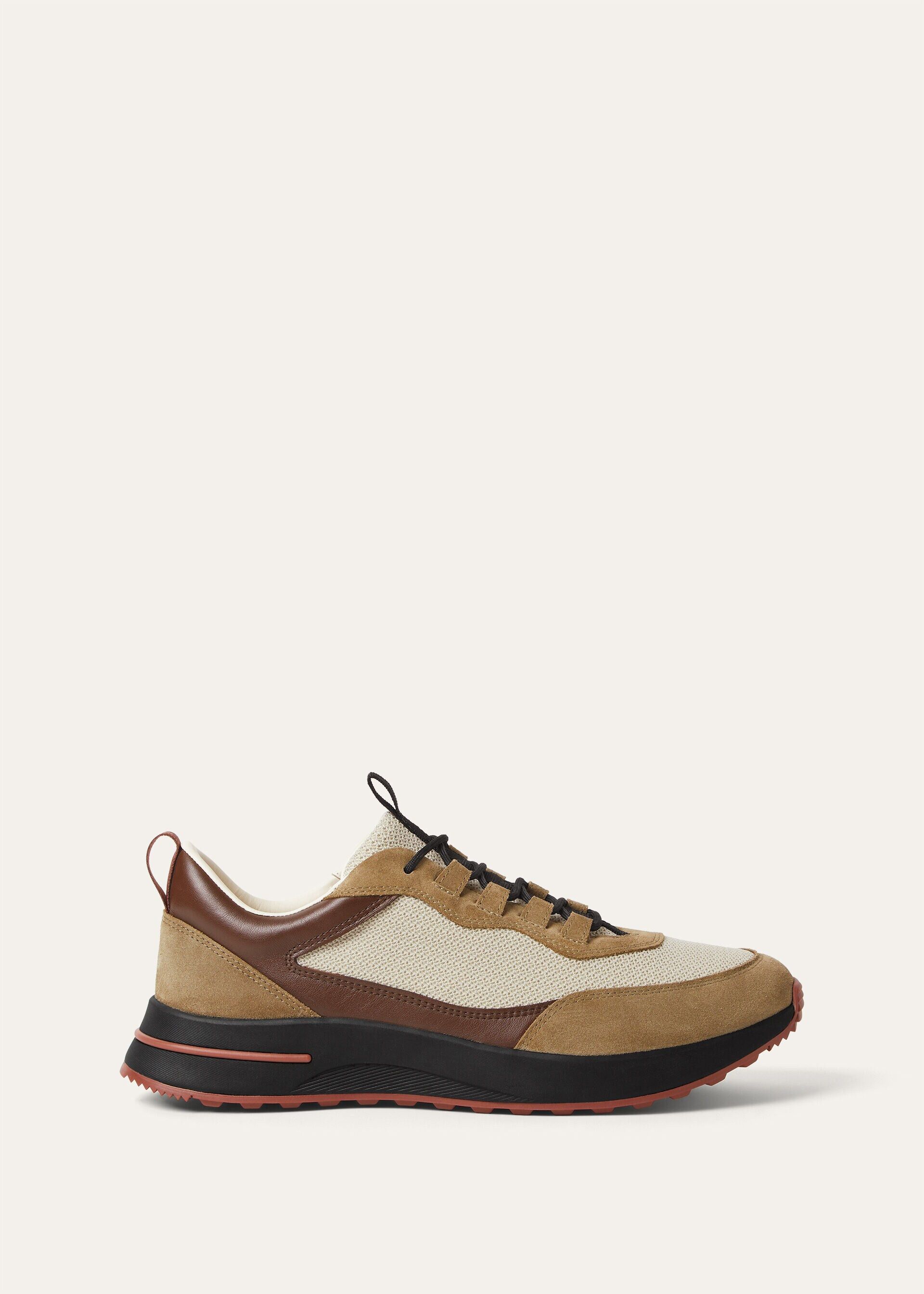 Loro Piana os11x0226 FAR1331 Week End Walk Low-Top Sneakers in Crest Size US 9 / EU 42 - 1 Thumbnail