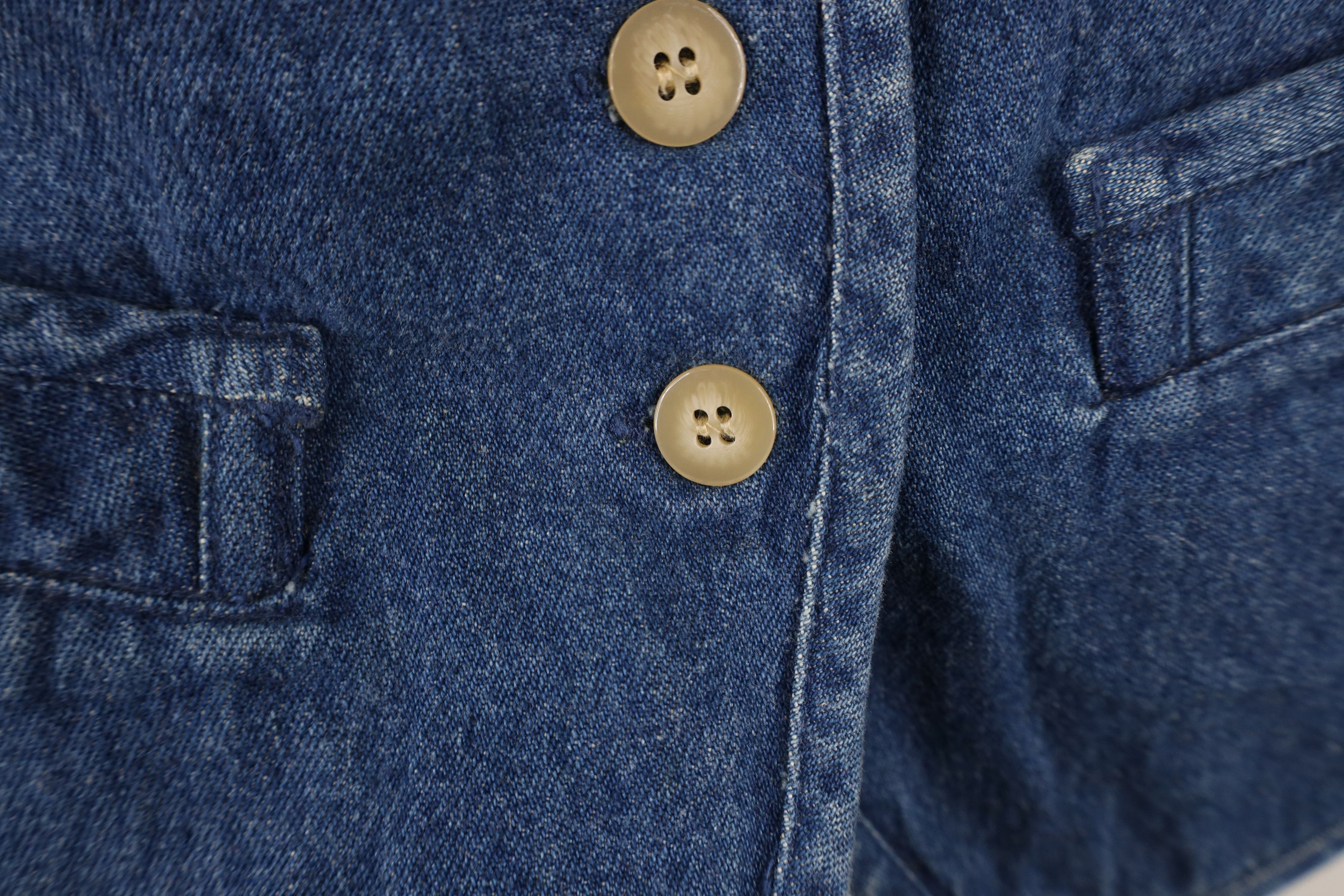 Vintage Vintage 90s Streetwear Button Back Denim Jean Vest Jacket Size L / US 10 / IT 46 - 6 Thumbnail