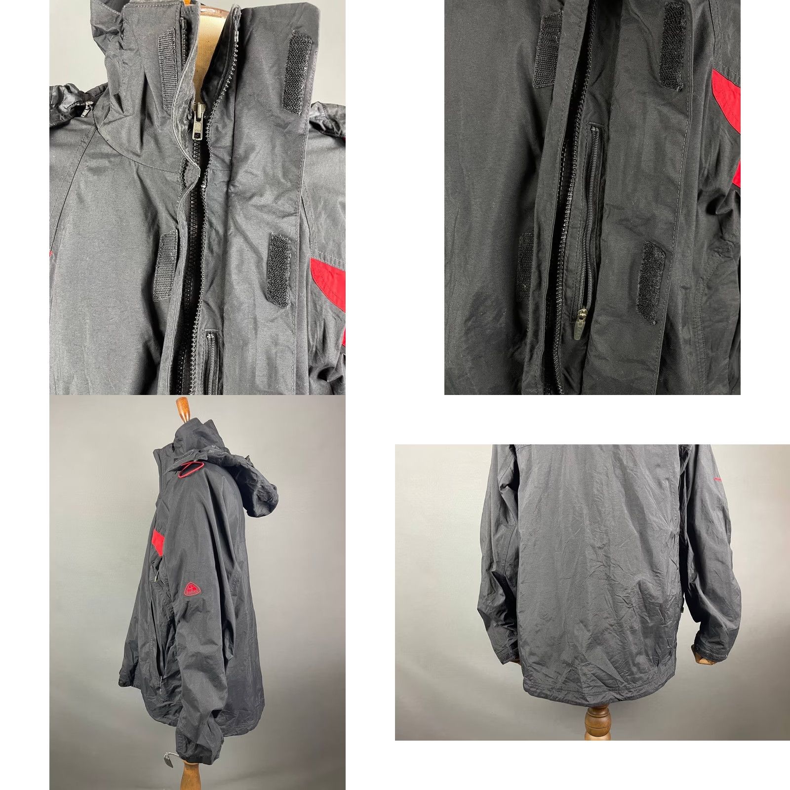 Nike Nike ACG Hoodie Jacket Mens XL Black Nylon Long Sleeve Windbreaker Slim Fit Size US XL / EU 56 / 4 - 8 Thumbnail