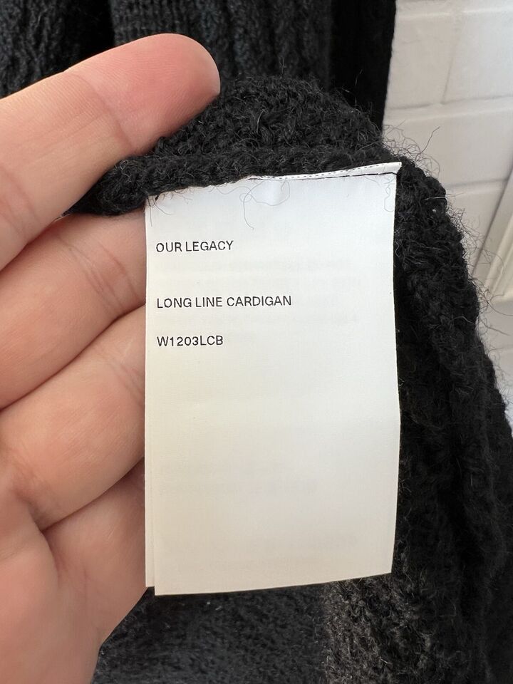 Our Legacy OUR LEGACY Wool Cardigan Black Size 34 Size XS / US 0-2 / IT 36-38 - 11 Thumbnail
