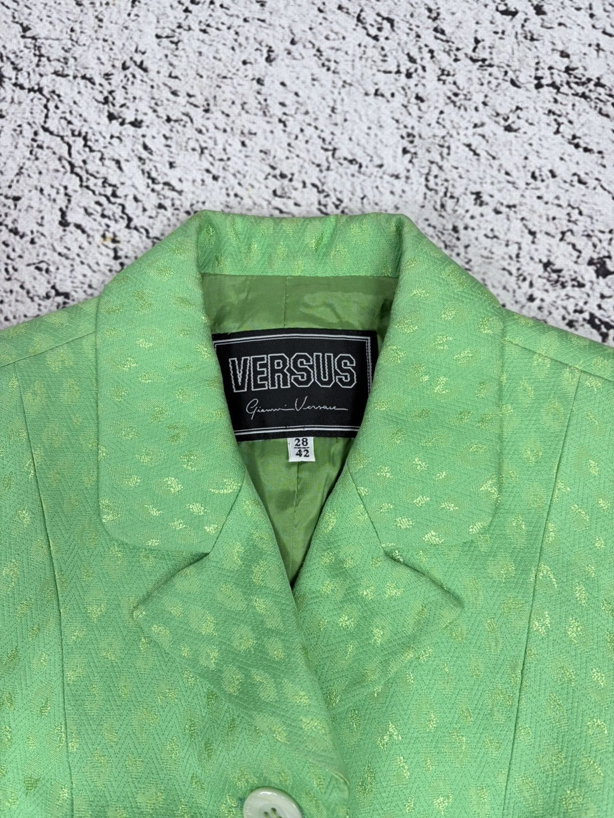 Versus Versace Vtg Versus Gianni Versace Mob Wife Skirt Suit 90s Archive Size 28" / US 6 / IT 42 - 8 Thumbnail