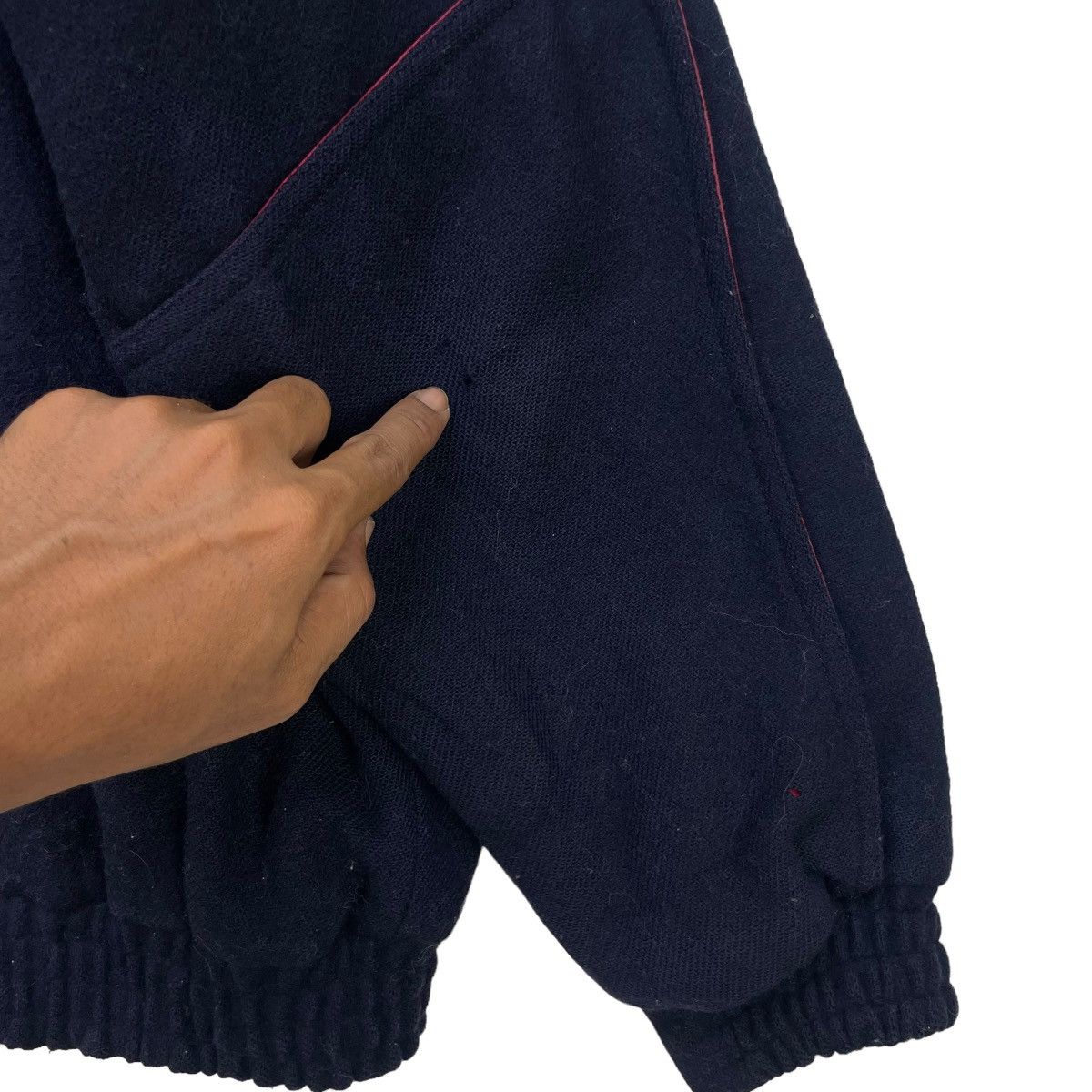 45rpm 💥Vintage Sina Cava Lupo Di Mare Reversible Bomber Wool Size US M / EU 48-50 / 2 - 7 Thumbnail
