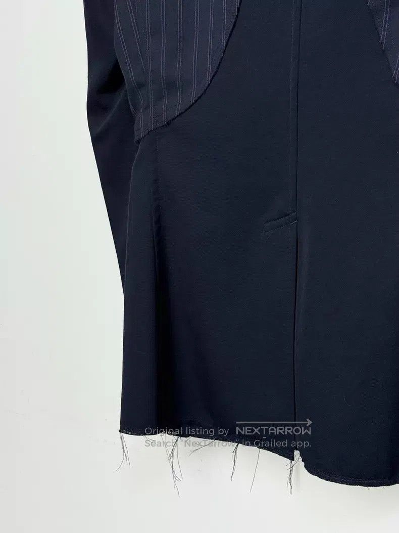 Comme des Garcons Comme Des Garcons Deconstructing a ripped striped wool sui Size US M / EU 48-50 / 2 - 6 Thumbnail
