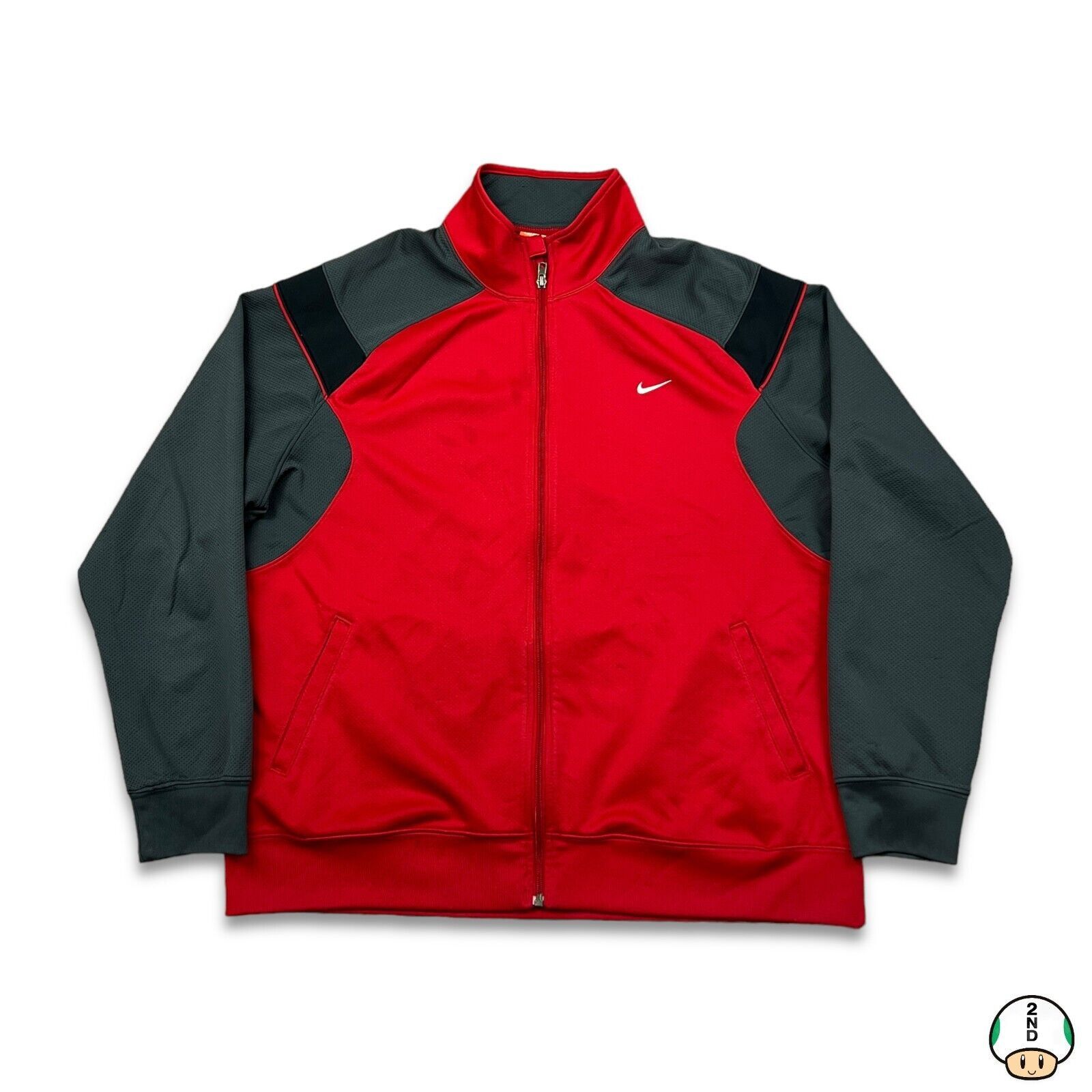 Nike × Vintage Nike Sportswear Track Jacket Swoosh Athletic Tracksuit Top Size US XXL / EU 58 / 5 - 1 Thumbnail