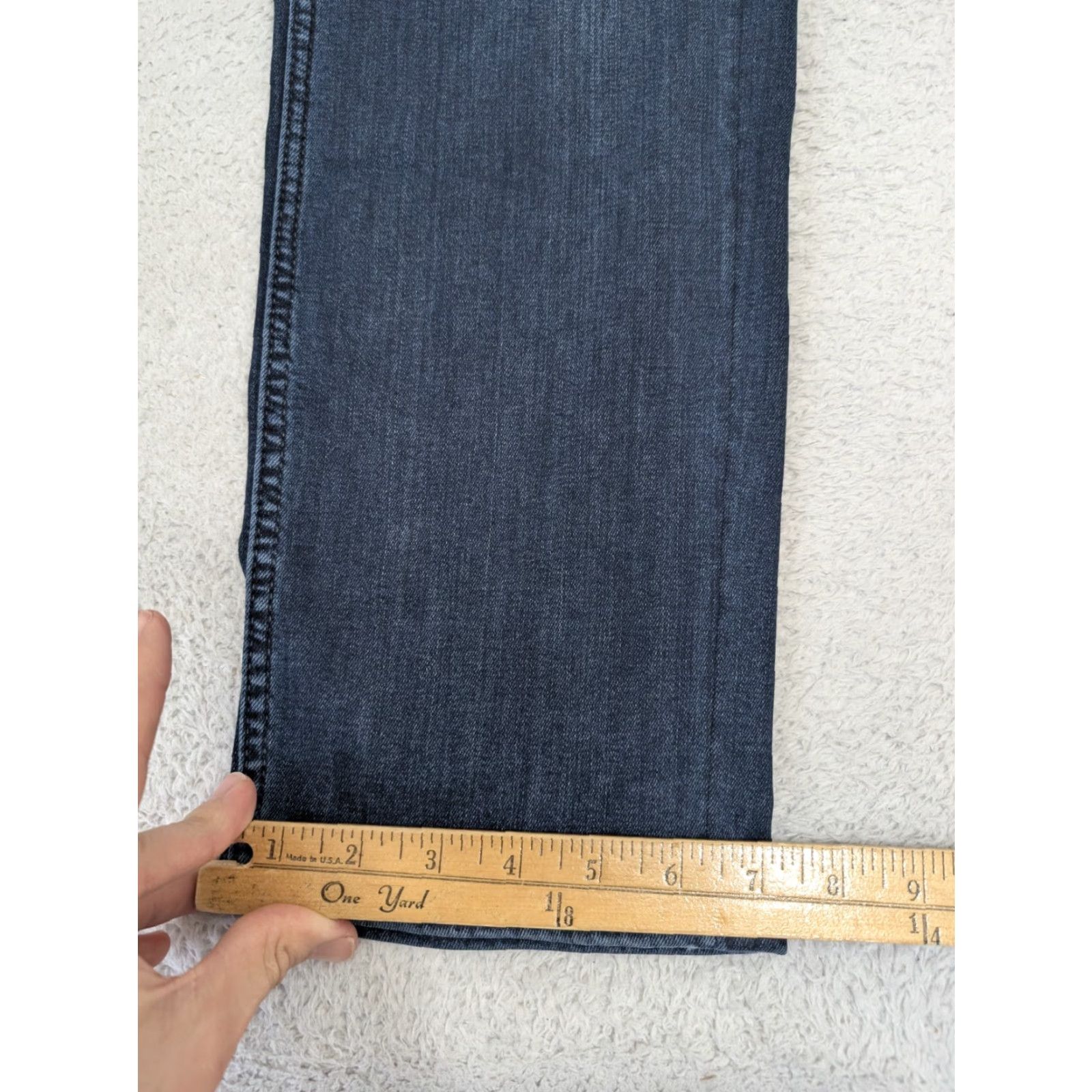 Banana Republic Banana Republic The Traveler Slim Jeans Men 33x32 Blue Denim Stretch Slim Straight 5-Pocket Logo Zipper Button Regular Rise Mid Vintage No Size US 33 - 7 Thumbnail