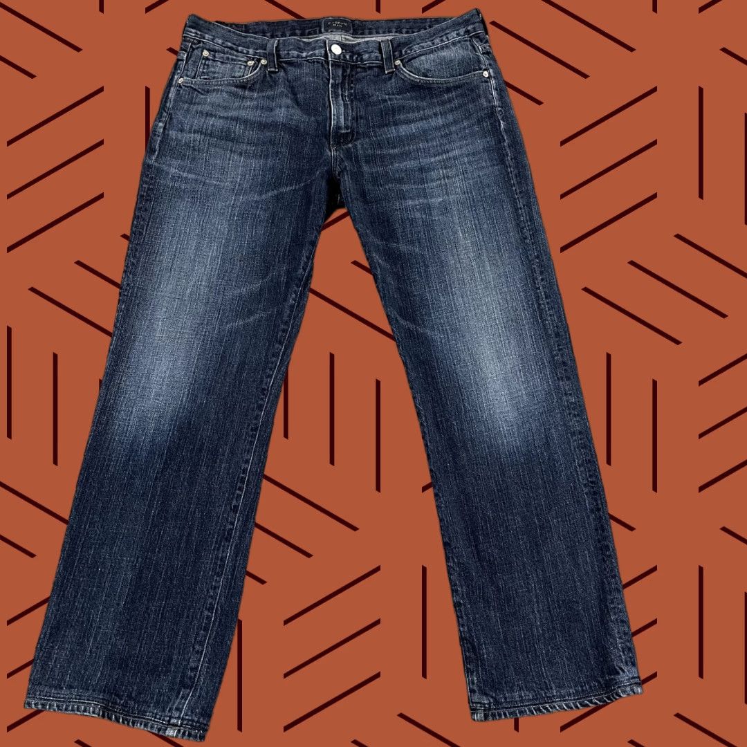 Citizens Of Humanity Citizens of Humanity Jeans Mens 38x30 SID Straight Fit Relaxed Dark Denim Pants Size US 38 / EU 54 - 1 Thumbnail