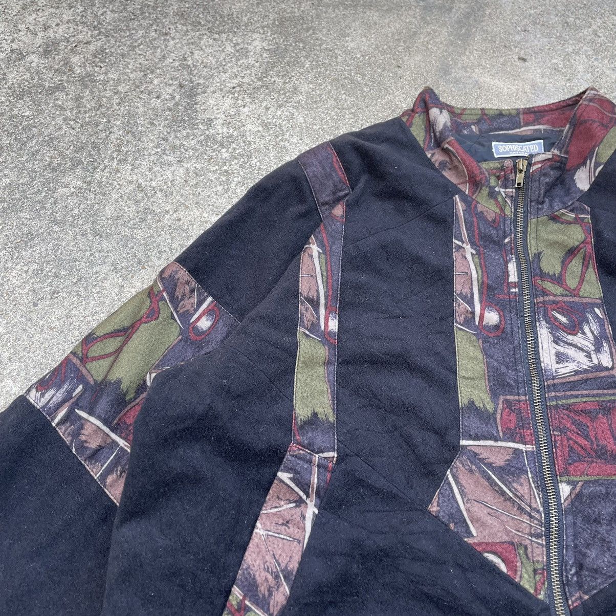 Japanese Brand × Vintage 🔥Rare🔥🇯🇵Sophiscated Natural Nice Design Wool Zipper Jacket Size US L / EU 52-54 / 3 - 8 Thumbnail