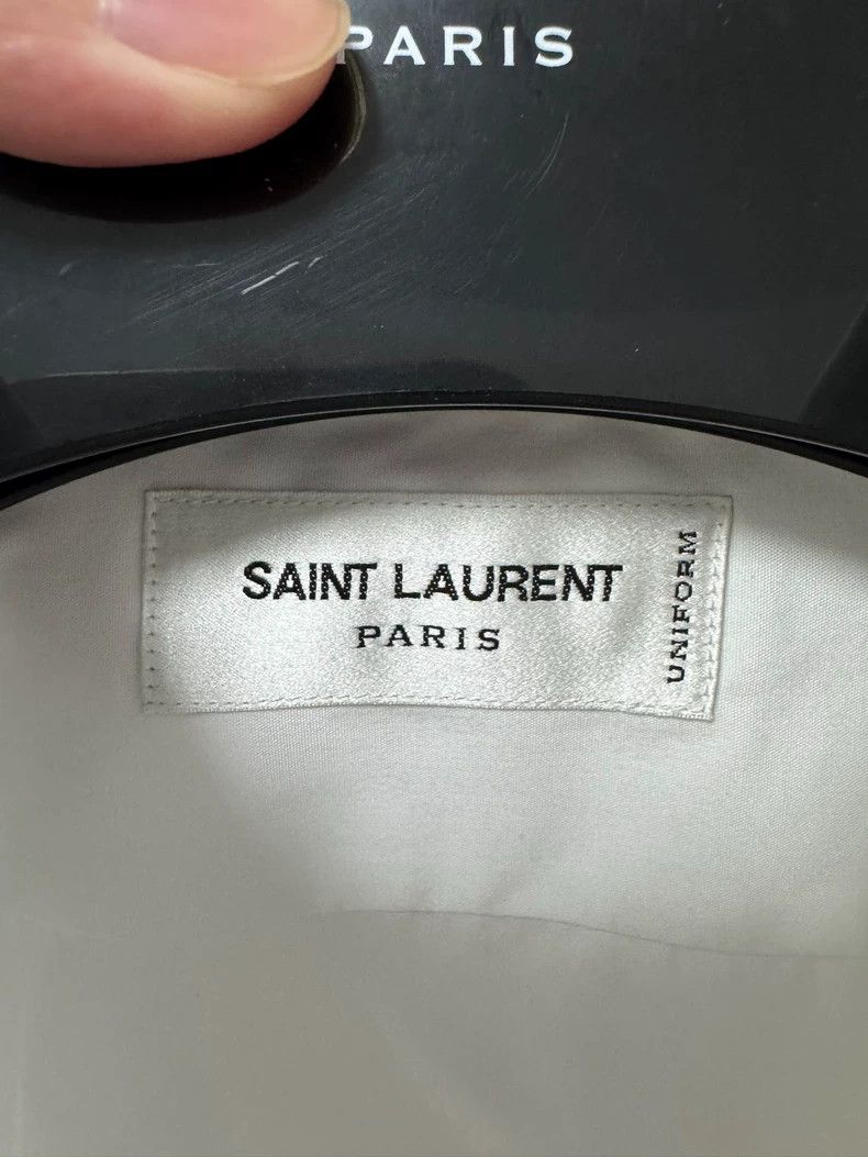Saint Laurent Paris Saint Laurent Paris23 FW cotton white basic shirt 2504-Nex Size XS / US 0-2 / IT 36-38 - 4 Thumbnail