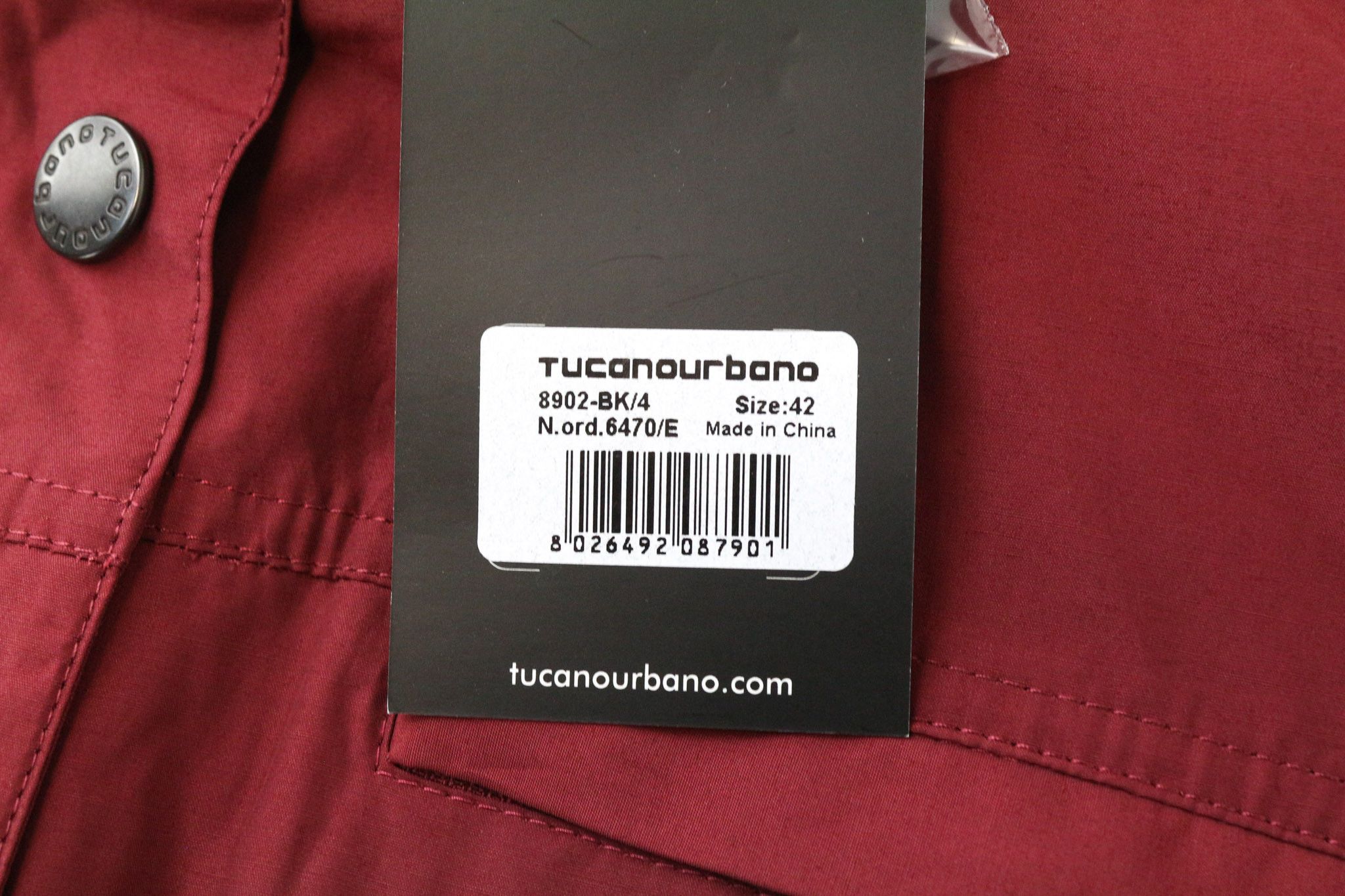 Other DEMETRA IT42 Red Cotton Blend Jacket 74749 Size XL / US 12-14 / IT 48-50 - 7 Thumbnail