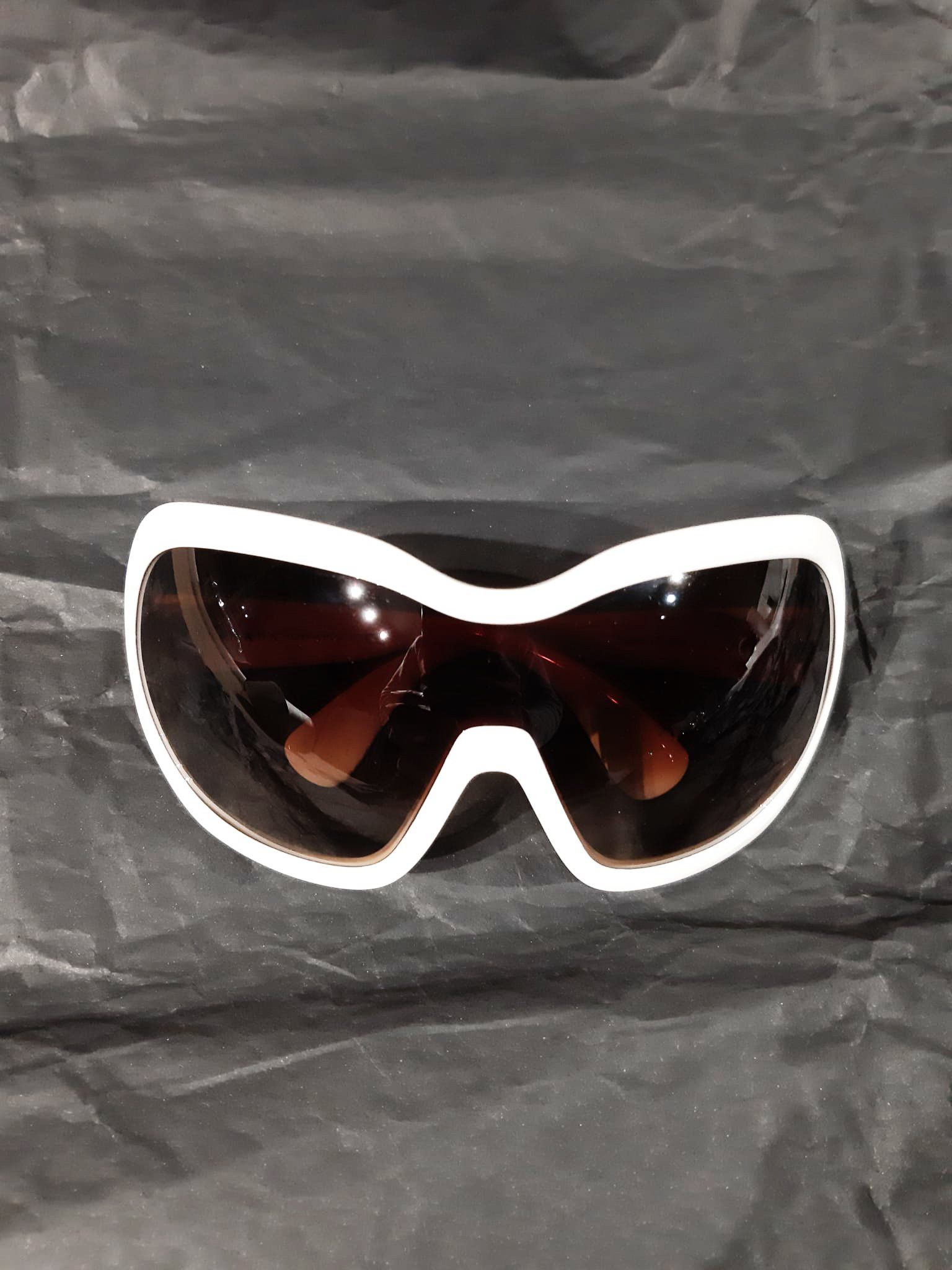 image of Prada Illusion White Oversized Glasses Fw 2011 Runway, Women's