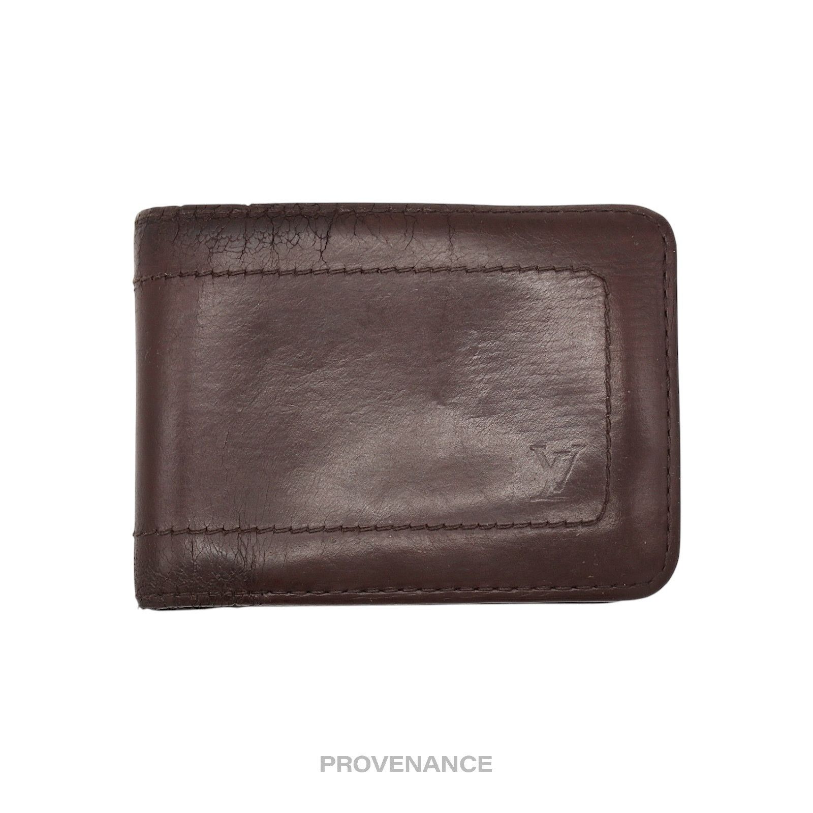 Louis Vuitton 🔴 Louis Vuitton 6CC Bifold Wallet - Utah Brown Leather Size ONE SIZE - 1 Thumbnail