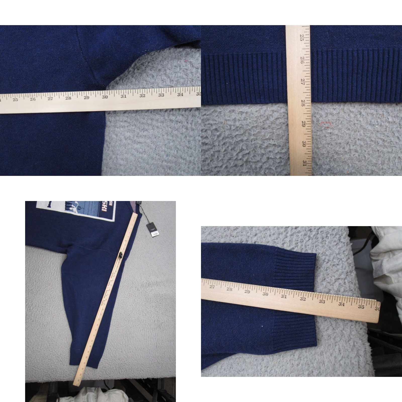 Vintage Girl Crush Apres Ski Knit Pullover Sweater Women's Plus Size 3XL NEW Blue Cotton Knit Pullover Winter Fall Mens Womens Girls Boys Size XXL / US 16-18 / IT 52-54 - 8 Thumbnail