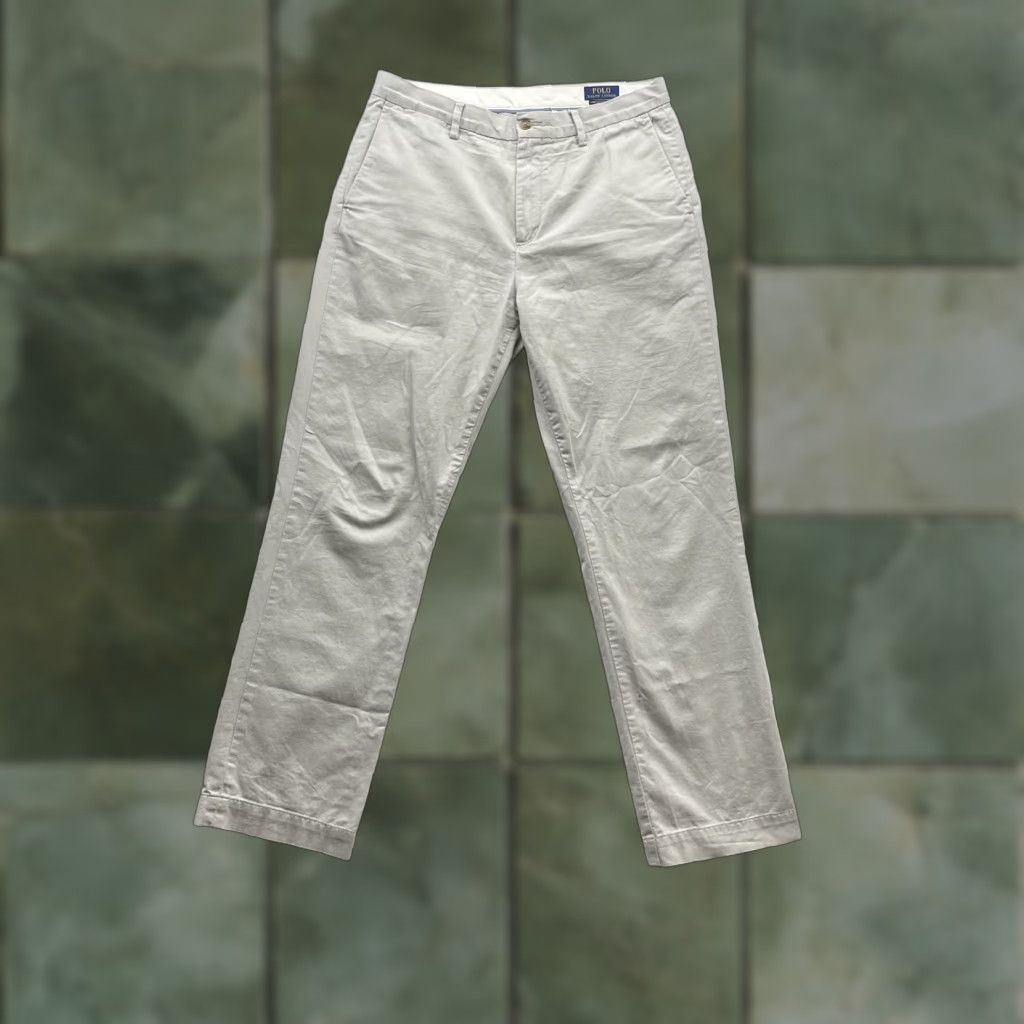Polo Ralph Lauren Polo Ralph Lauren Chino Pants Mens 33x32 Beige Classic Fit Stretch Casual Golf Pants Size US XS / EU 42 / 0 - 1 Thumbnail