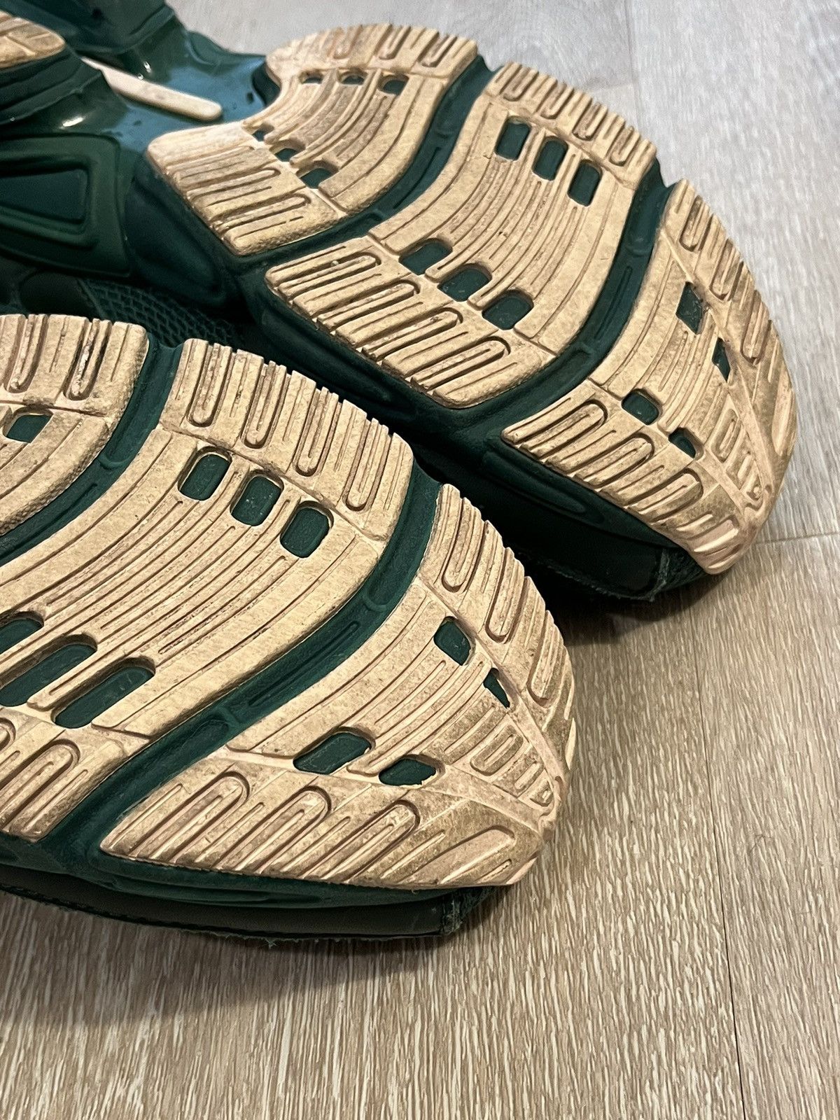 Adidas × Raf Simons Ozweego 2 Dark Green Clear Pink 2016 Size US 10.5 / EU 43-44 - 9 Thumbnail