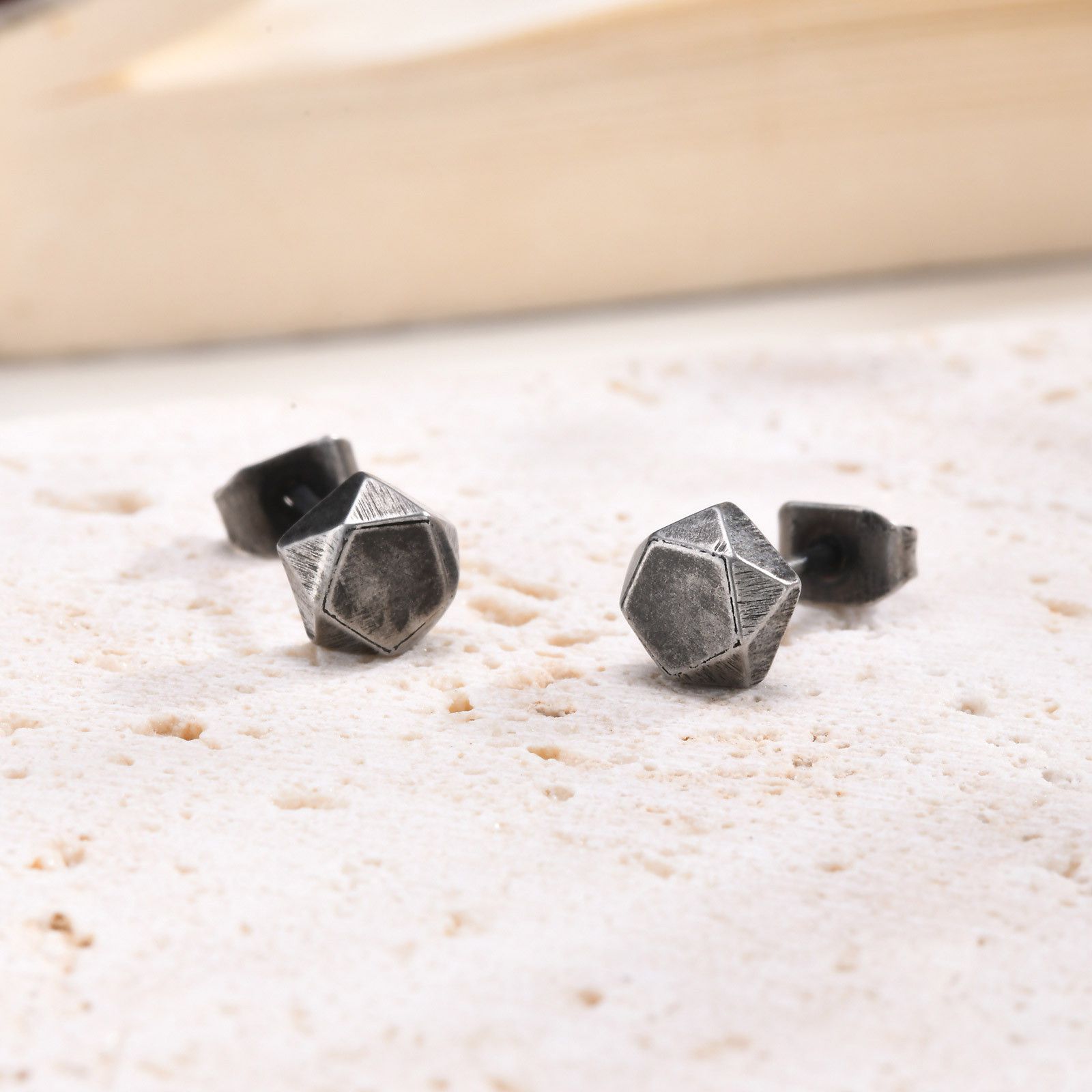 Jewelry Hip-hop Earrings One Pairs Chrome Jewelry Size ONE SIZE - 4 Thumbnail