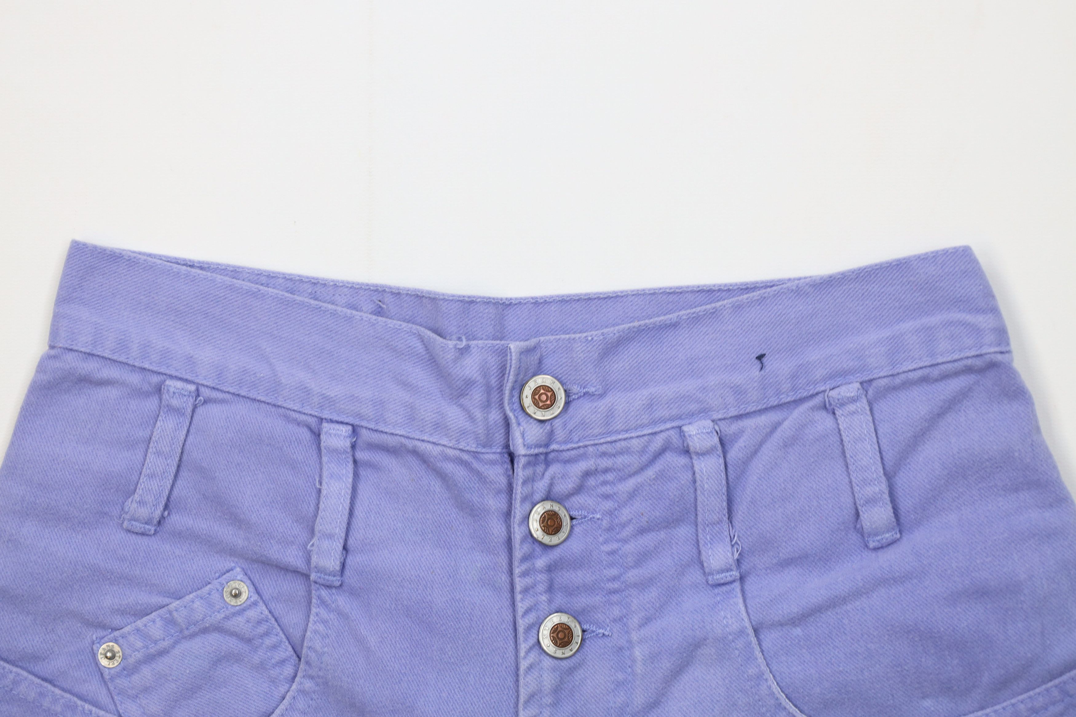 Vintage Vintage 90s Streetwear High Waisted Button Fly Denim Shorts Size 30" / US 8 / IT 44 - 2 Thumbnail