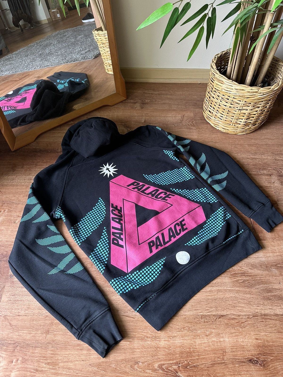 image of Palace Black Tri Ferg Hoodie “Hi Ferg” Fw15, Men's (Size Medium)
