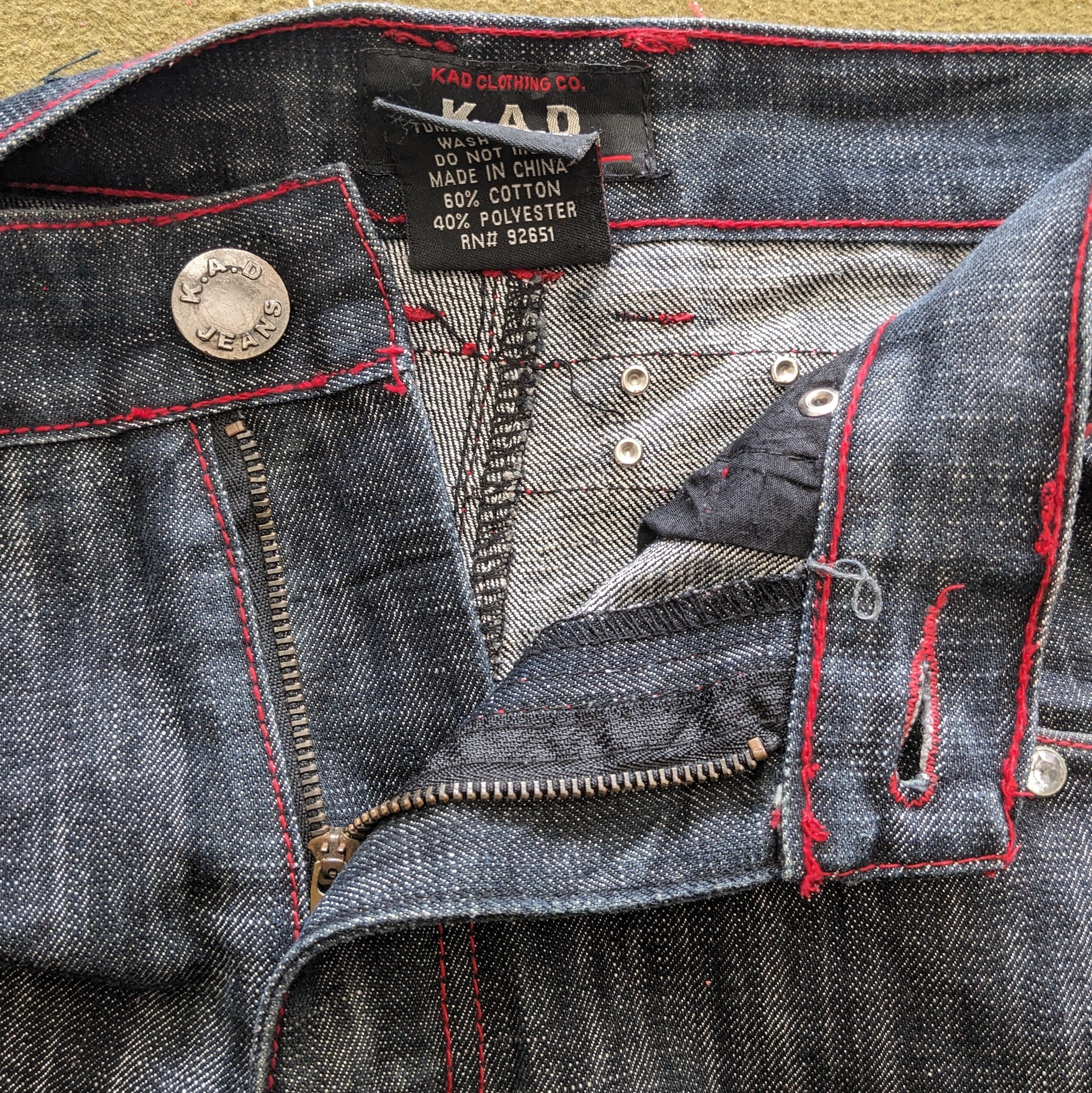 Japanese Brand Vintage K.A.D Designer Brand Denim Jeans Size US 32 / EU 48 - 5 Thumbnail