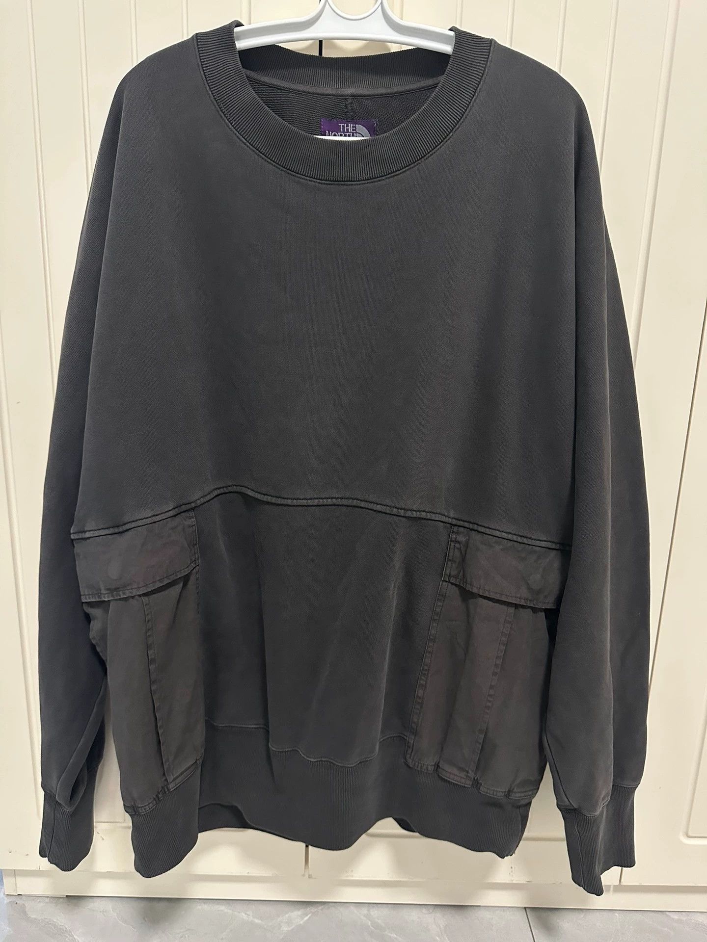 The North Face TNF Purple Label 25SS 11oz US Cotton Dyed Pocket Crewneck Size US L / EU 52-54 / 3 - 3 Thumbnail