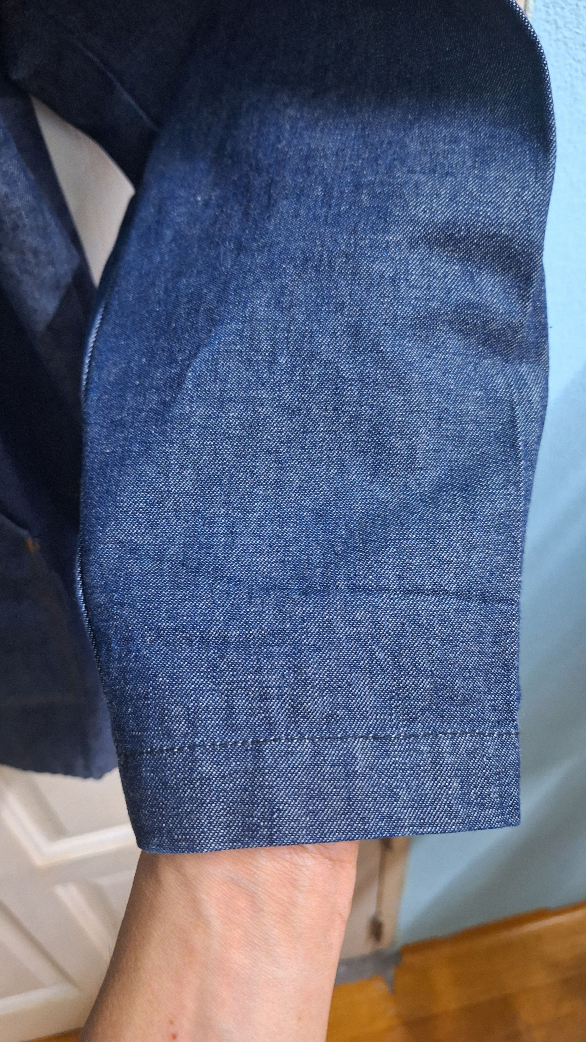 Johnbull × SMOCK Vintage 70s JohnBull Smock Denim Jacket Size US XL / EU 56 / 4 - 12 Thumbnail