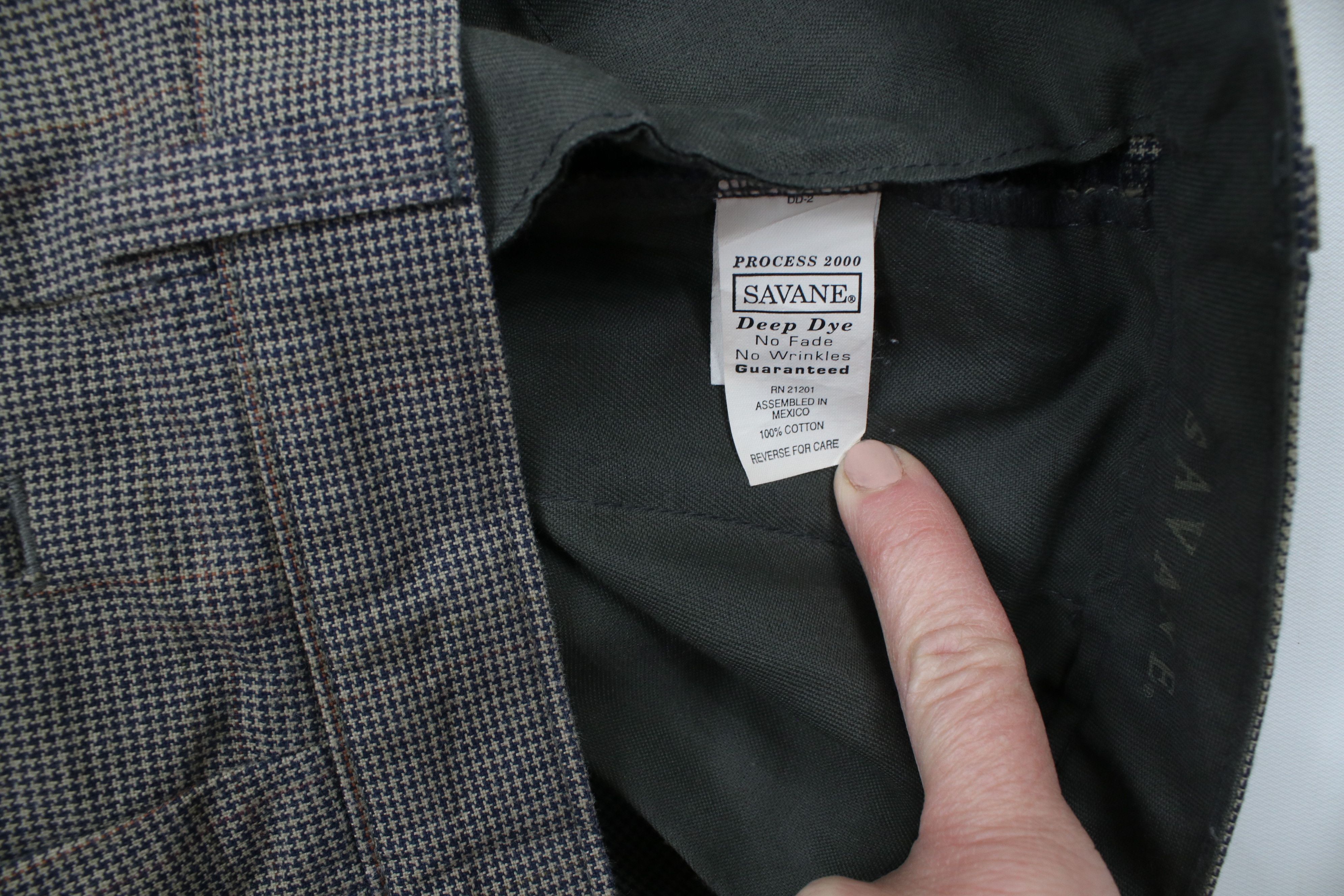 Vintage Vintage 90s Streetwear Cuffed Chino Pants Houndstooth Size US 32 / EU 48 - 7 Thumbnail