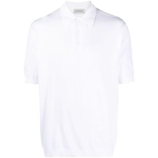 John Smedley JOHN SMEDLEY Men Polo Shirts ISIS WHITE Size US XL / EU 56 / 4 - 1 Thumbnail