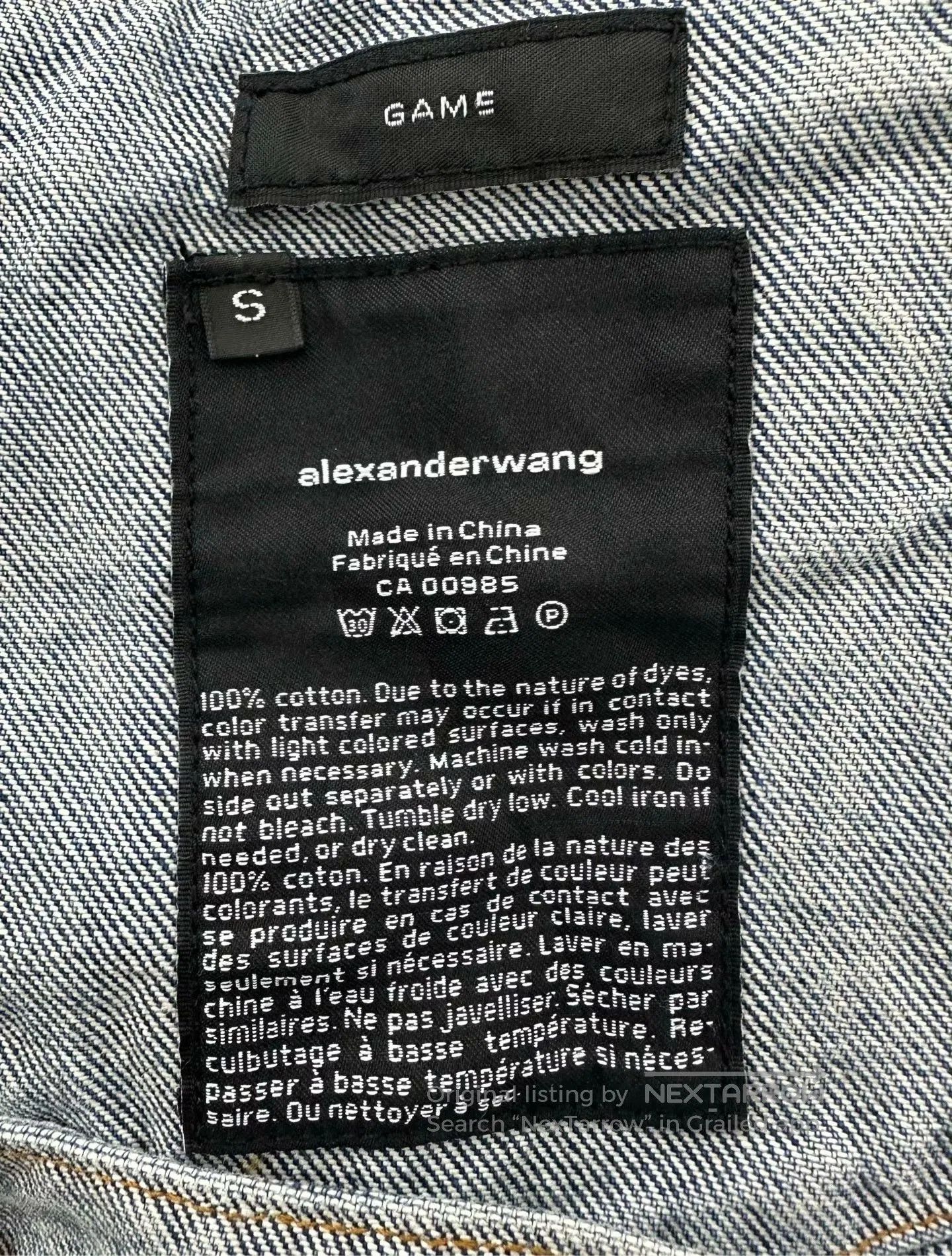 Alexander Wang Alexander Wang Blue Camo Printed Denim Jacket| Size US S / EU 44-46 / 1 - 5 Thumbnail