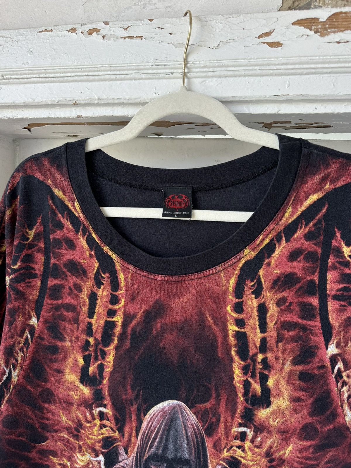 If Six Was Nine Vintage Spiral Rare Print T-shirt Size US L / EU 52-54 / 3 - 5 Thumbnail