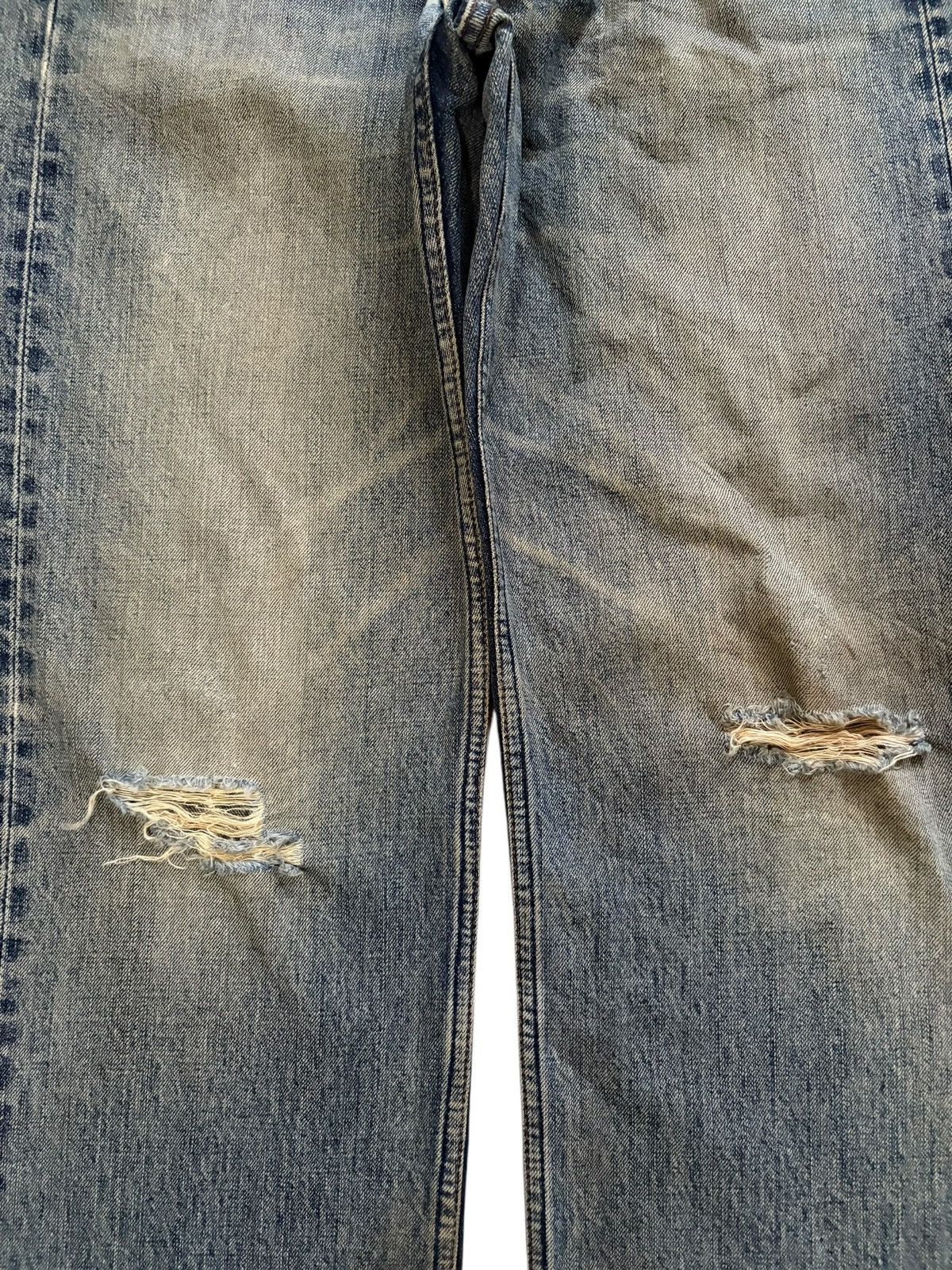 Levi's Vintage 90s Levis 504 Mud Wash Distressed Baggy Jeans Size US 28 / EU 44 - 5 Thumbnail