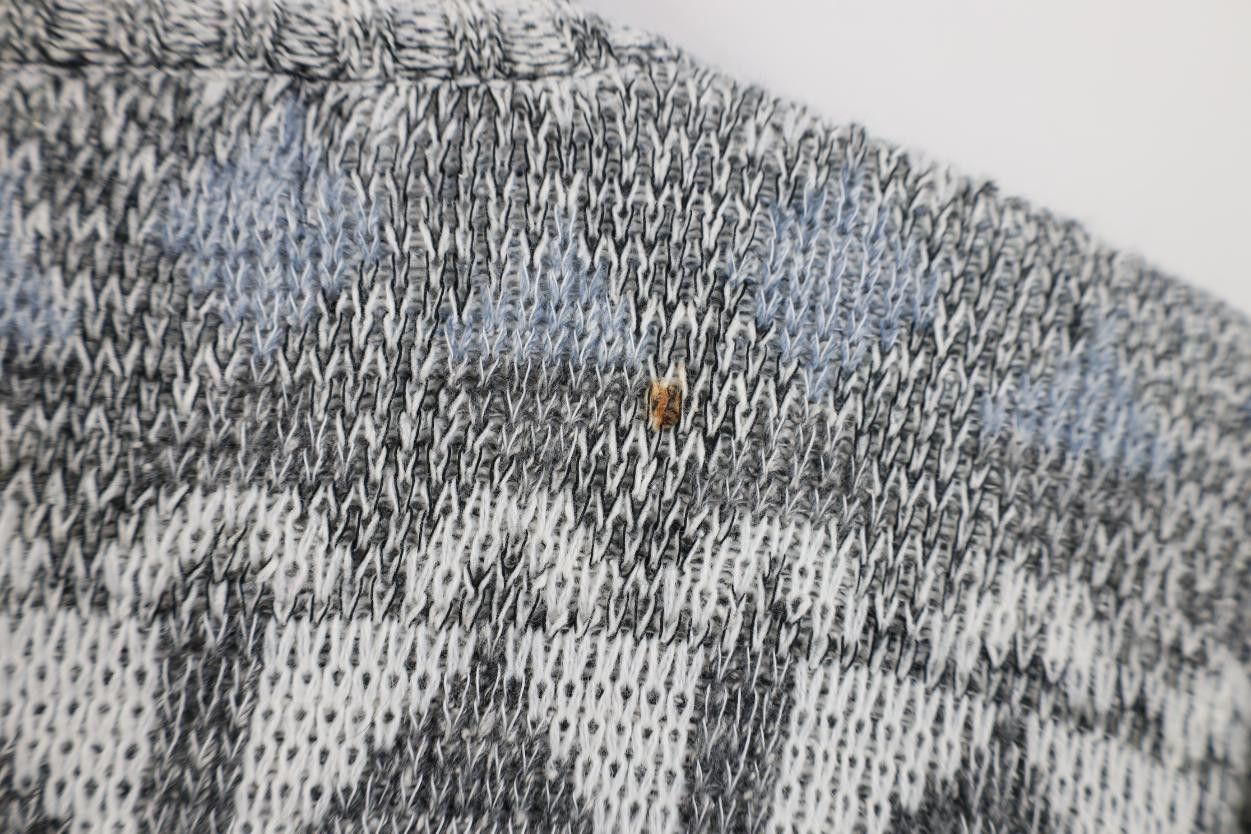 Vintage Vintage 90s Streetwear Striped Knit Cardigan Sweater Size US L / EU 52-54 / 3 - 9 Thumbnail
