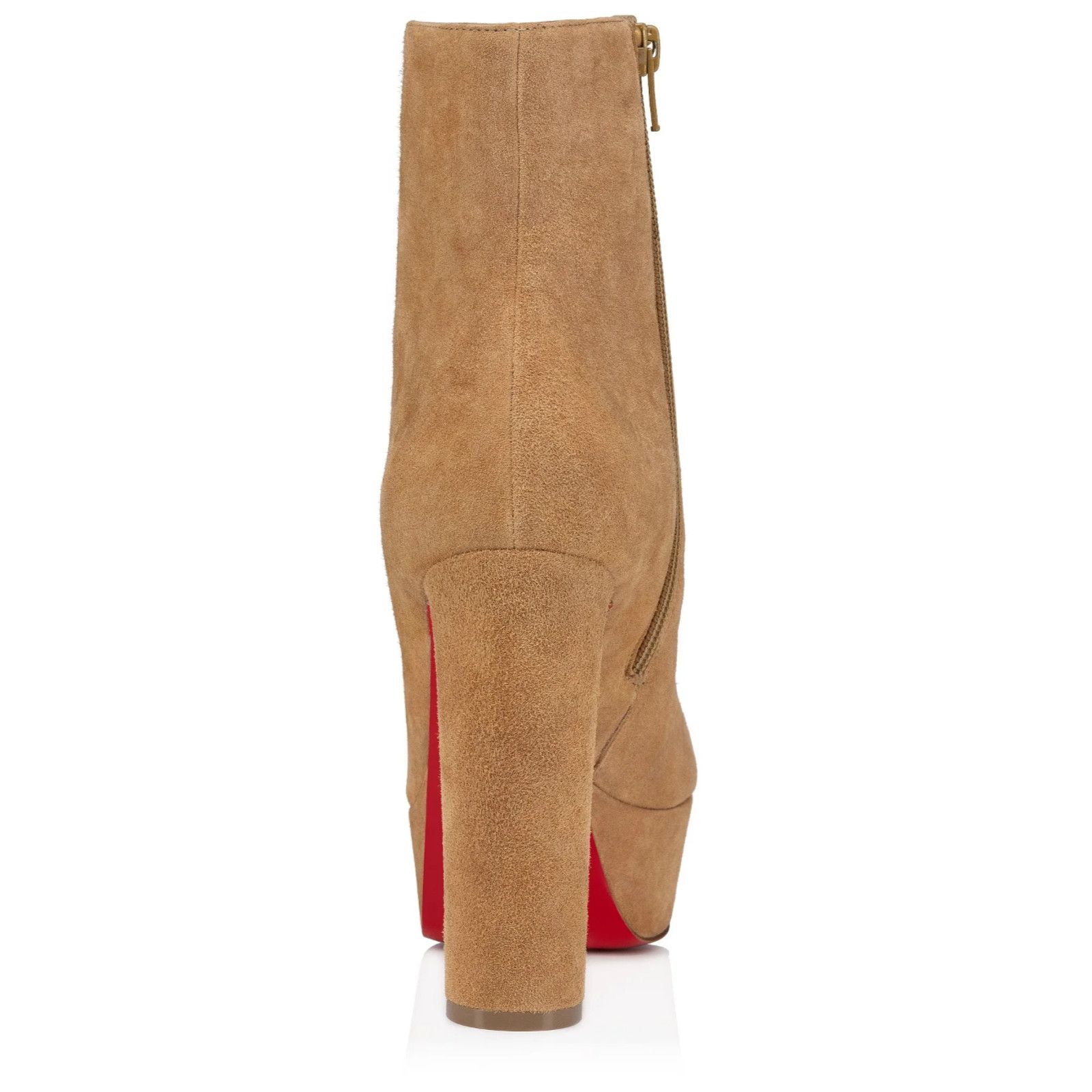 Christian Louboutin Christian Louboutin Loo Booty 130 Lionne Beige Suede 38 Size US 8 / IT 38 - 13 Thumbnail