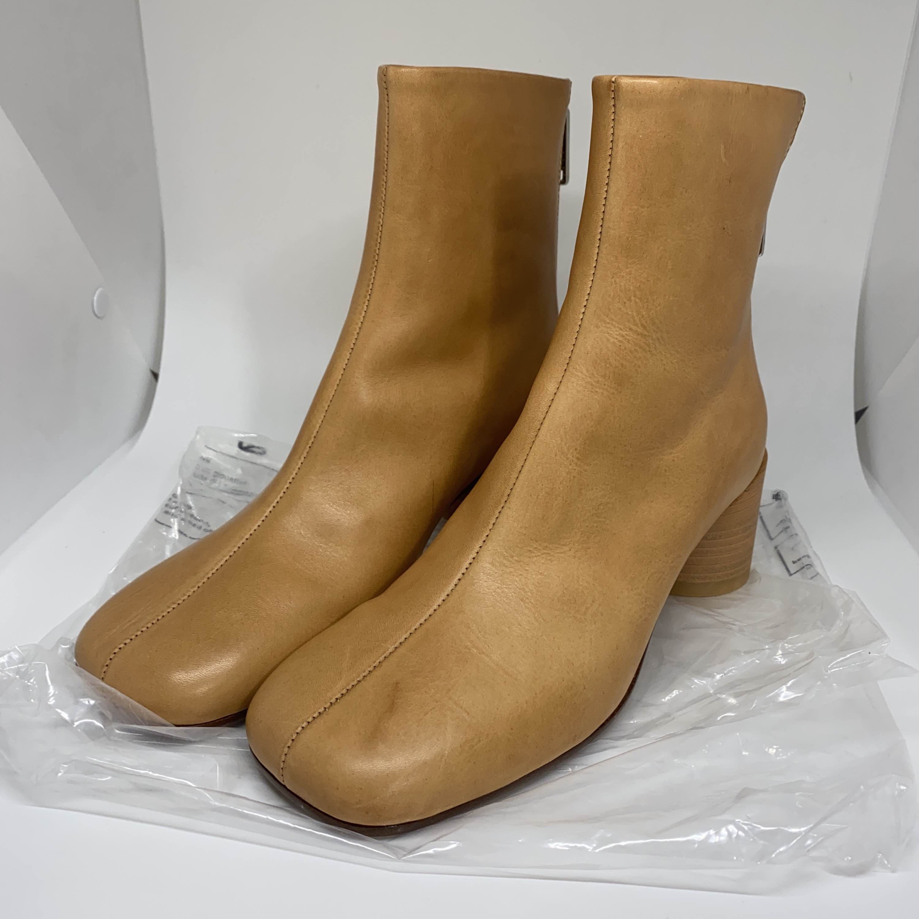 MM6 MM6 Maison Margiela Leather Zip Boots Size 36 Size US 6 / IT 36 - 1 Thumbnail