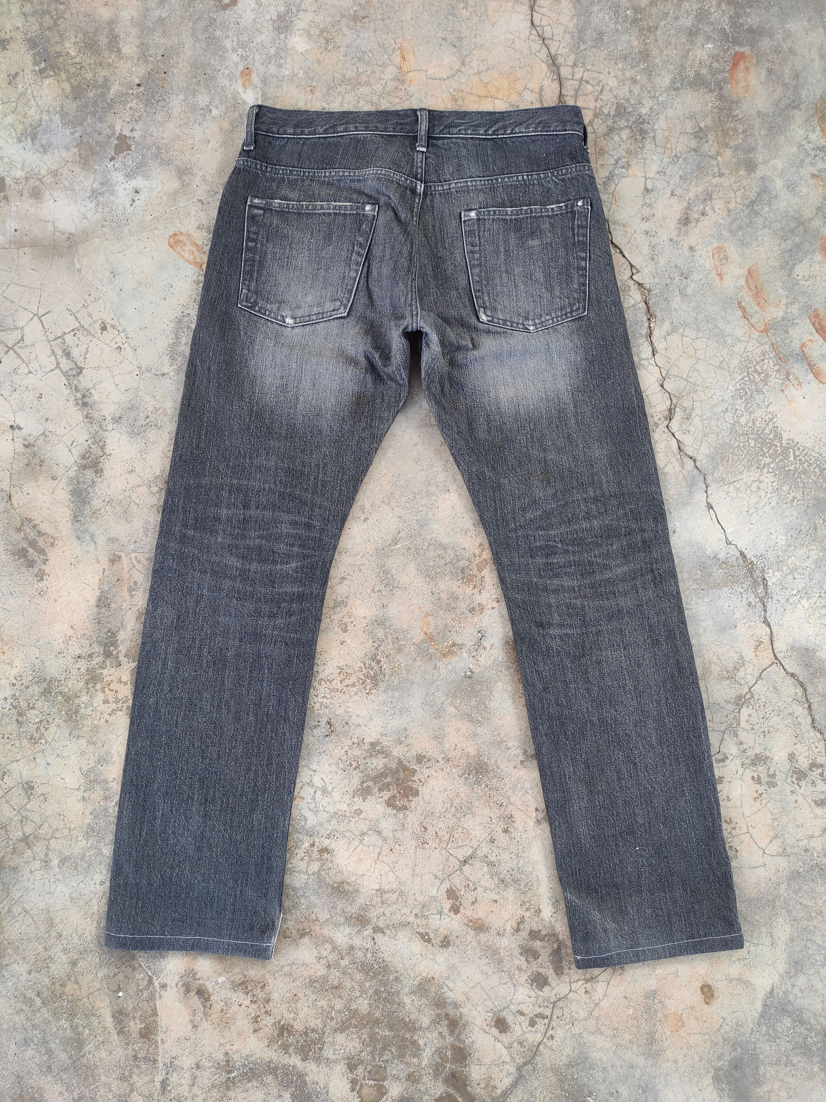 Jean × Ships Jet Blue × Vintage VINTAGE SHIP BUTTONFLY FADED RIPPEP BLACK JEAN PANTS Size US 32 / EU 48 - 9 Thumbnail