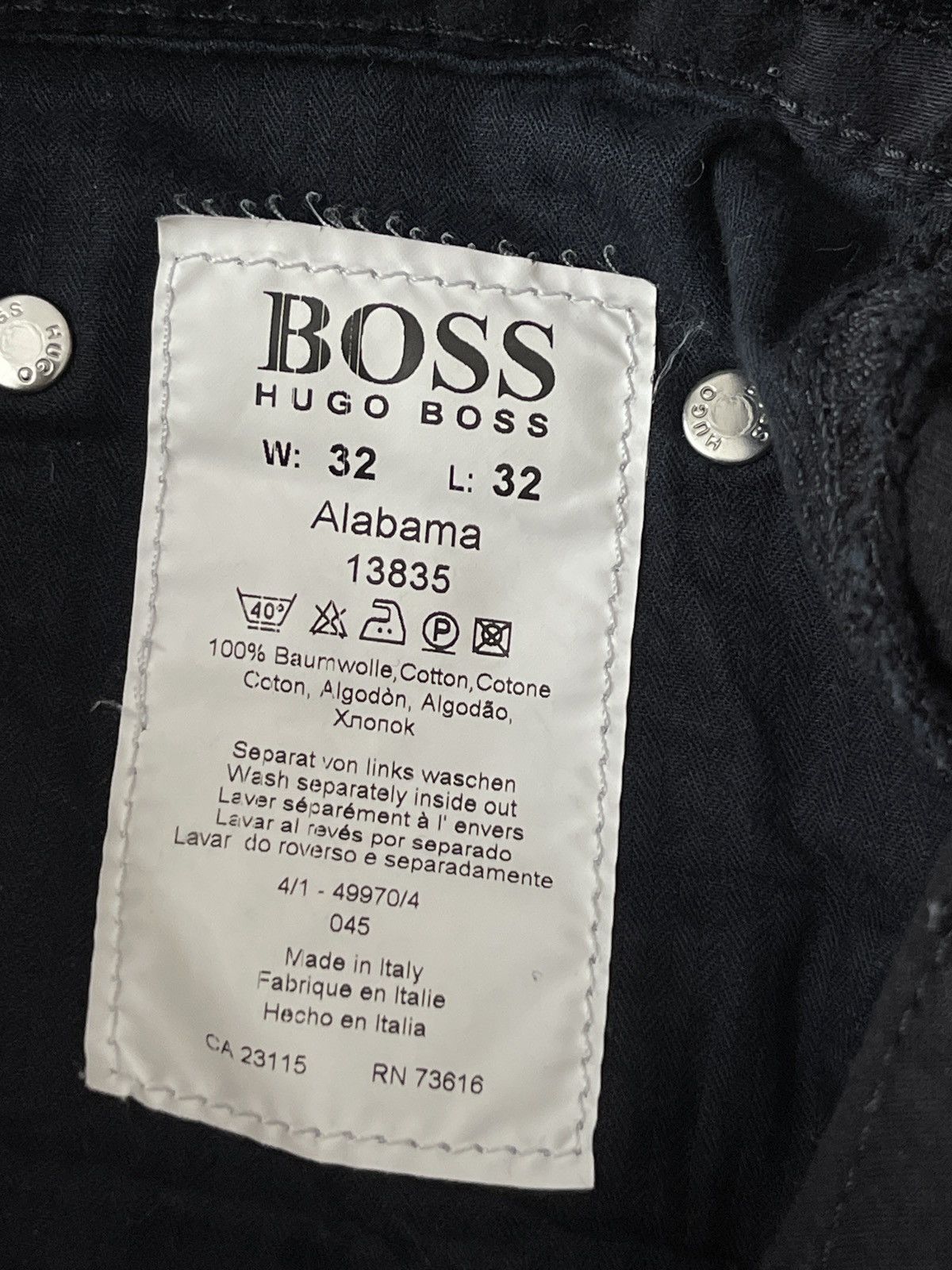 Hugo Boss Hugo Boss alabama black classic vintage jeans pants 32/32 Size US 32 / EU 48 - 13 Thumbnail
