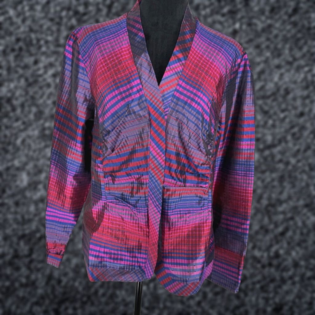 Coldwater Creek Coldwater Creek Silk Blend Zip Jacket L Multicolor Long Sleeve Mens? Size US L / EU 52-54 / 3 - 1 Thumbnail