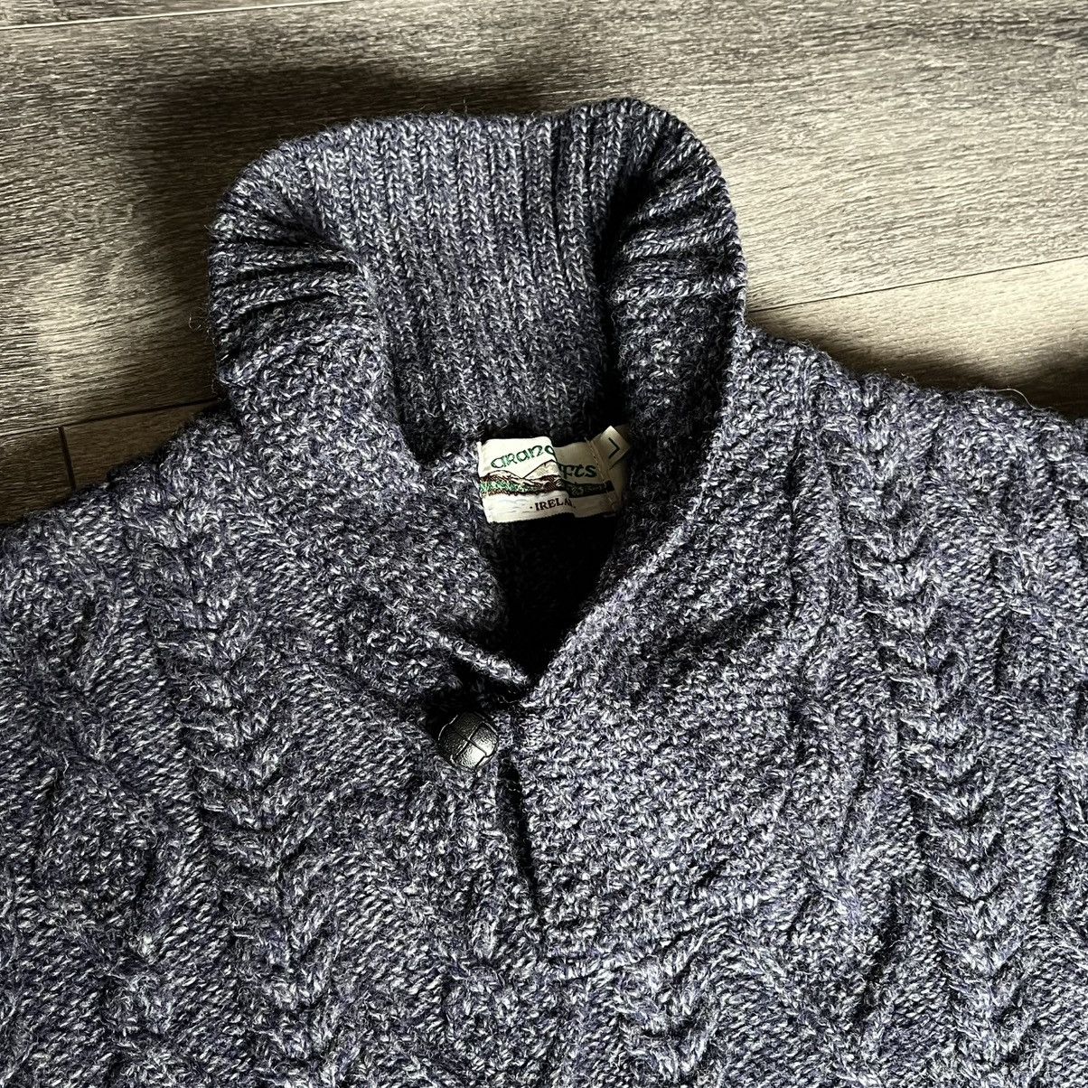Aran Crafts Vintage Aran Crafts Cable Knit Shawl Collar Wool Sweater Size US L / EU 52-54 / 3 - 6 Thumbnail