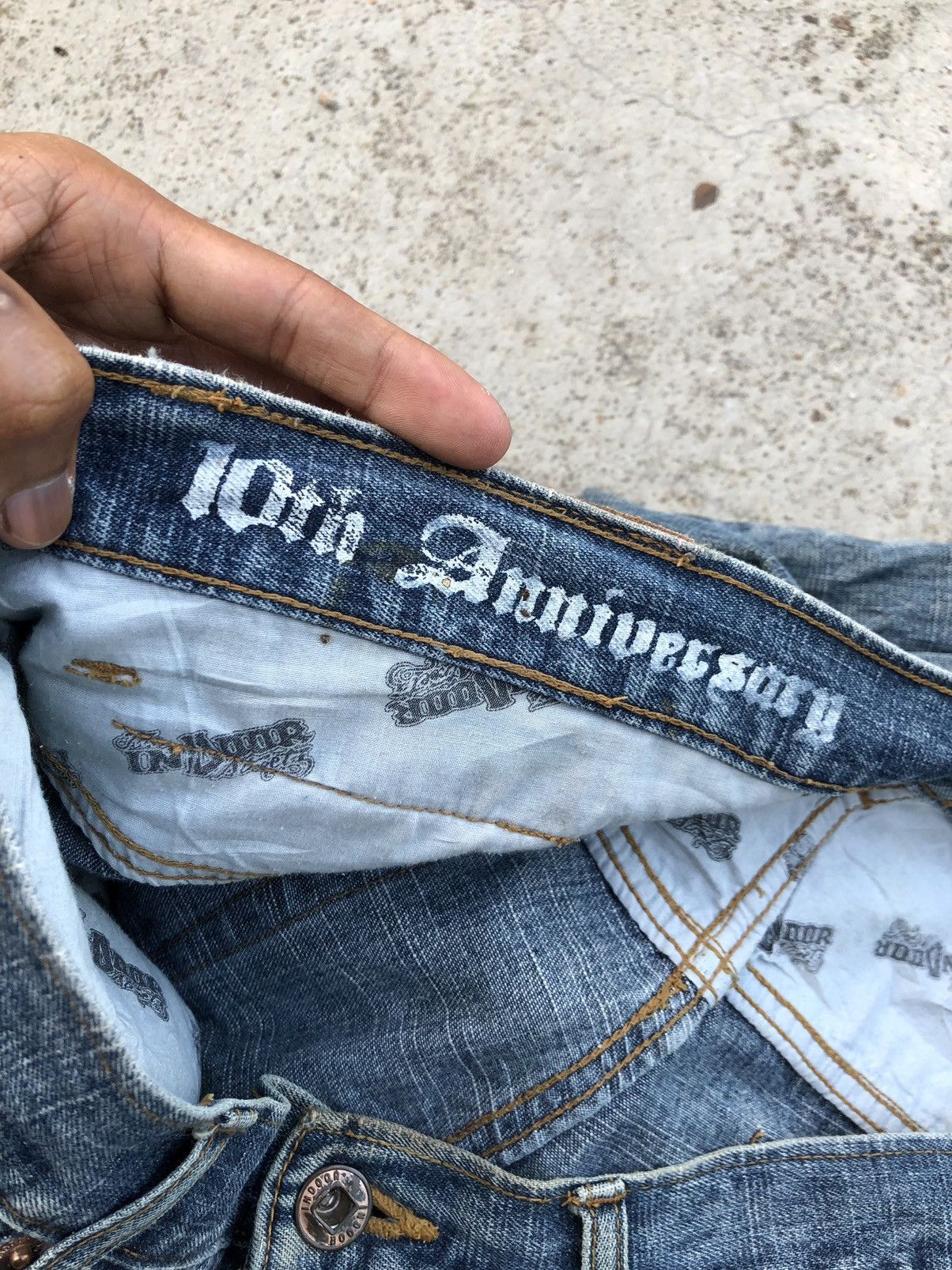 Other BAGGY 10TH ANNIVERSARY THE INDOOR DISTRESSED DENIM Size US 34 / EU 50 - 4 Thumbnail