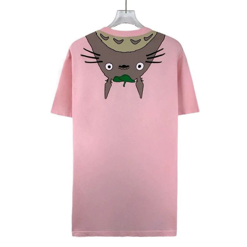 Loewe Loewe Pink logo lettered T-shirt with Totoro print cotton Size S / US 4 / IT 40 - 2 Thumbnail