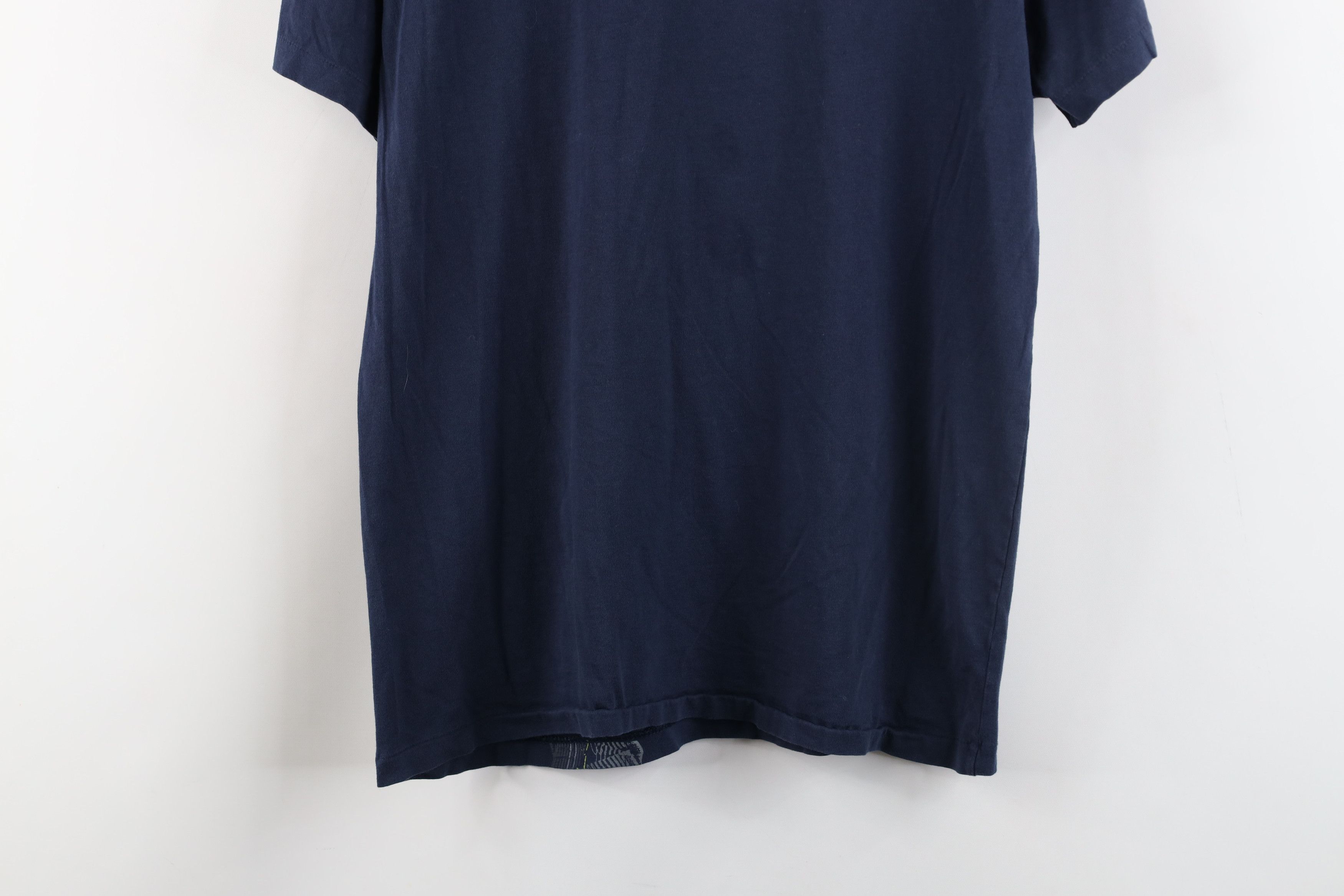 Armani Exchange × Vintage Armani Exchange Spell Ribbon Tape Short Sleeve T-Shirt Blue Size US S / EU 44-46 / 1 - 13 Thumbnail