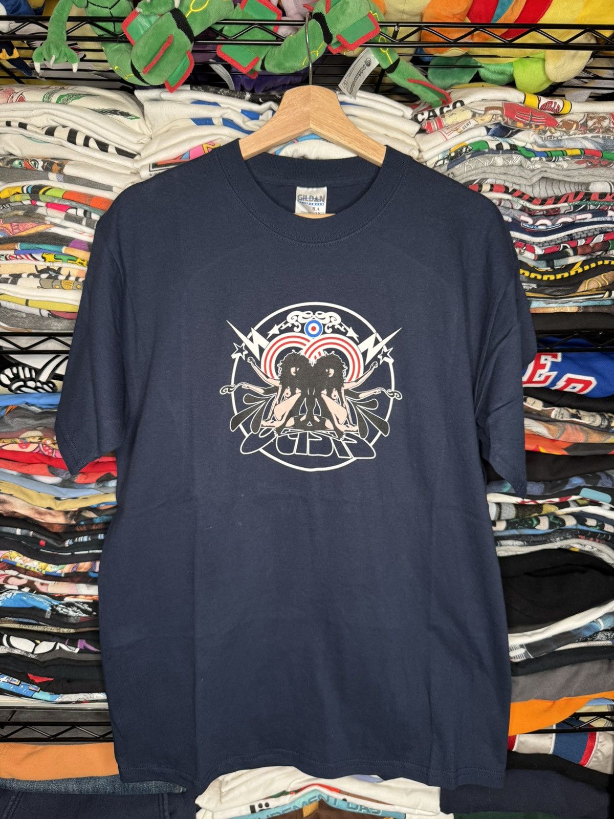 Band Tees Vintage 2005 Oasis North American Tour Band T- Shirt Navy Size US M / EU 48-50 / 2 - 1 Thumbnail